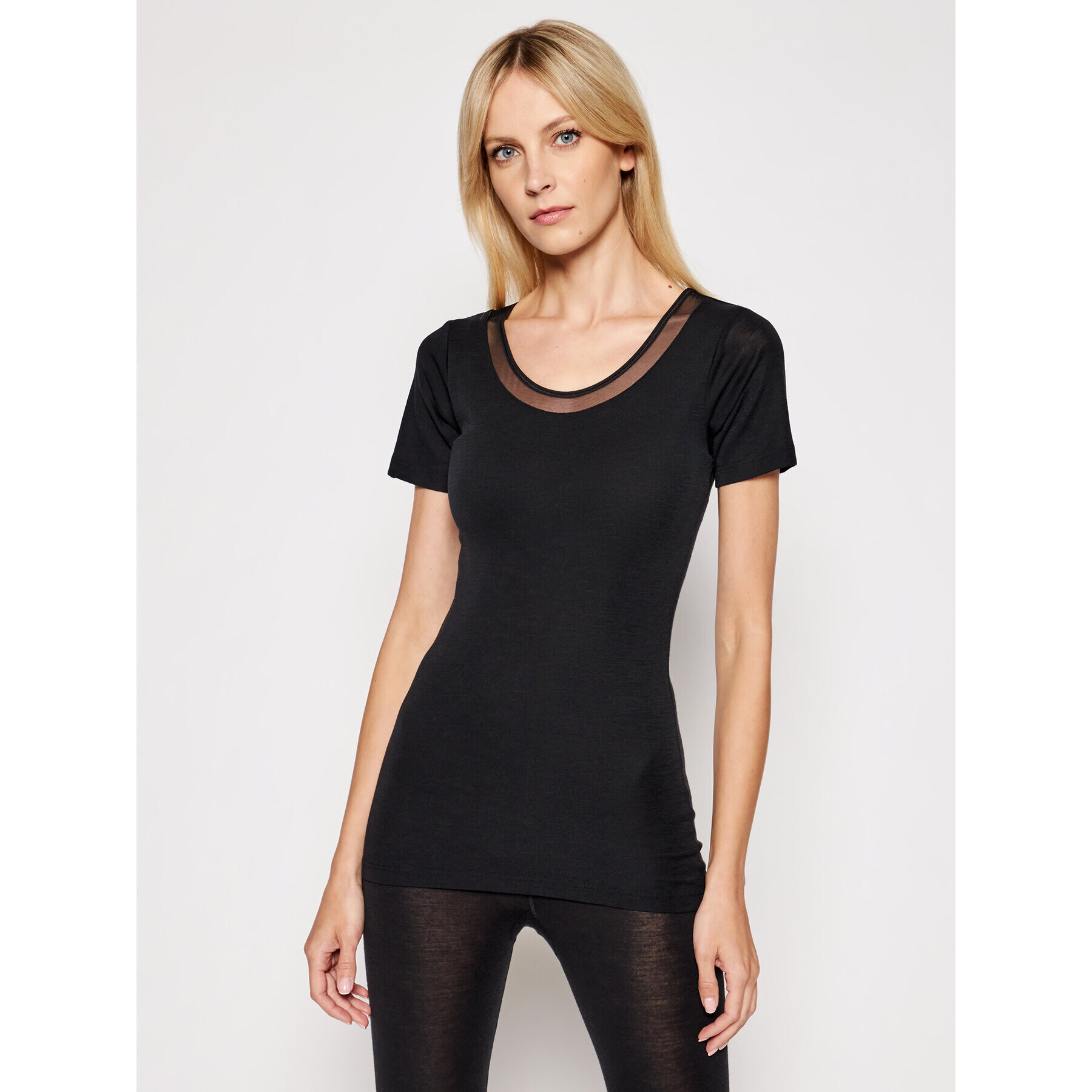 Femilet by Chantelle Tricou Juliana FN1583 Negru Regular Fit - Pled.ro