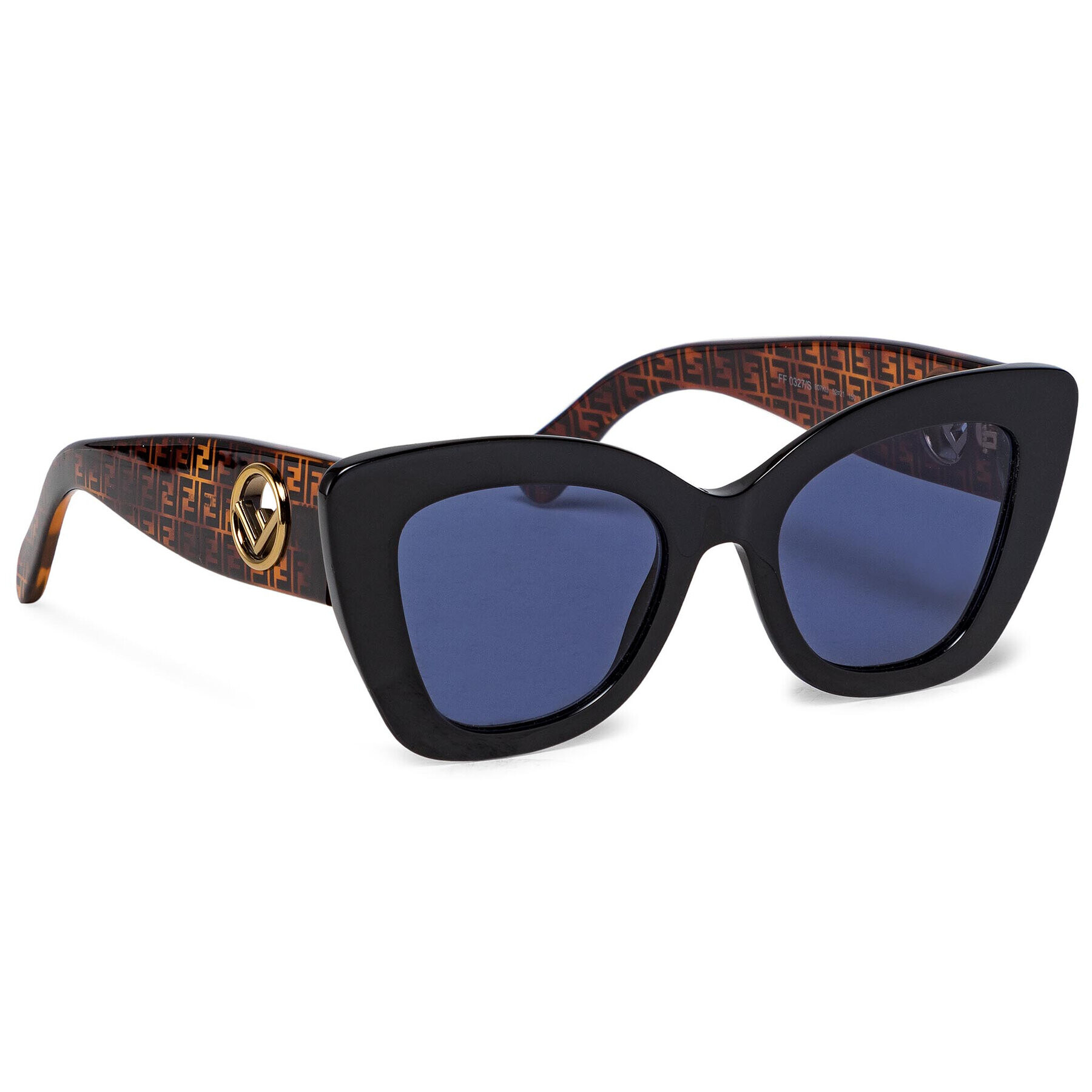 Fendi Ochelari de soare FF 0327/S Negru - Pled.ro