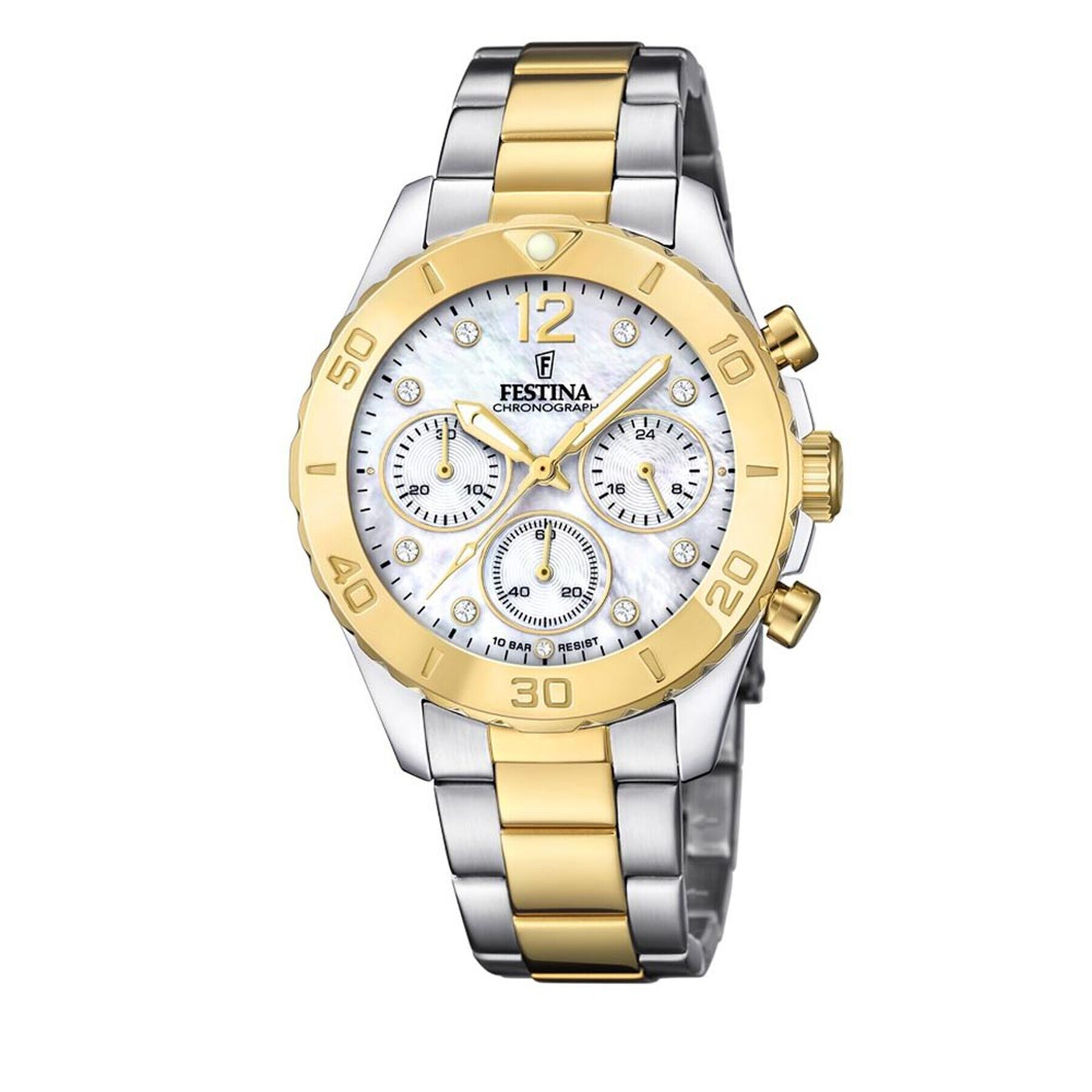 Festina Ceas Boyfriend Chronograph F20604/1 Auriu - Pled.ro