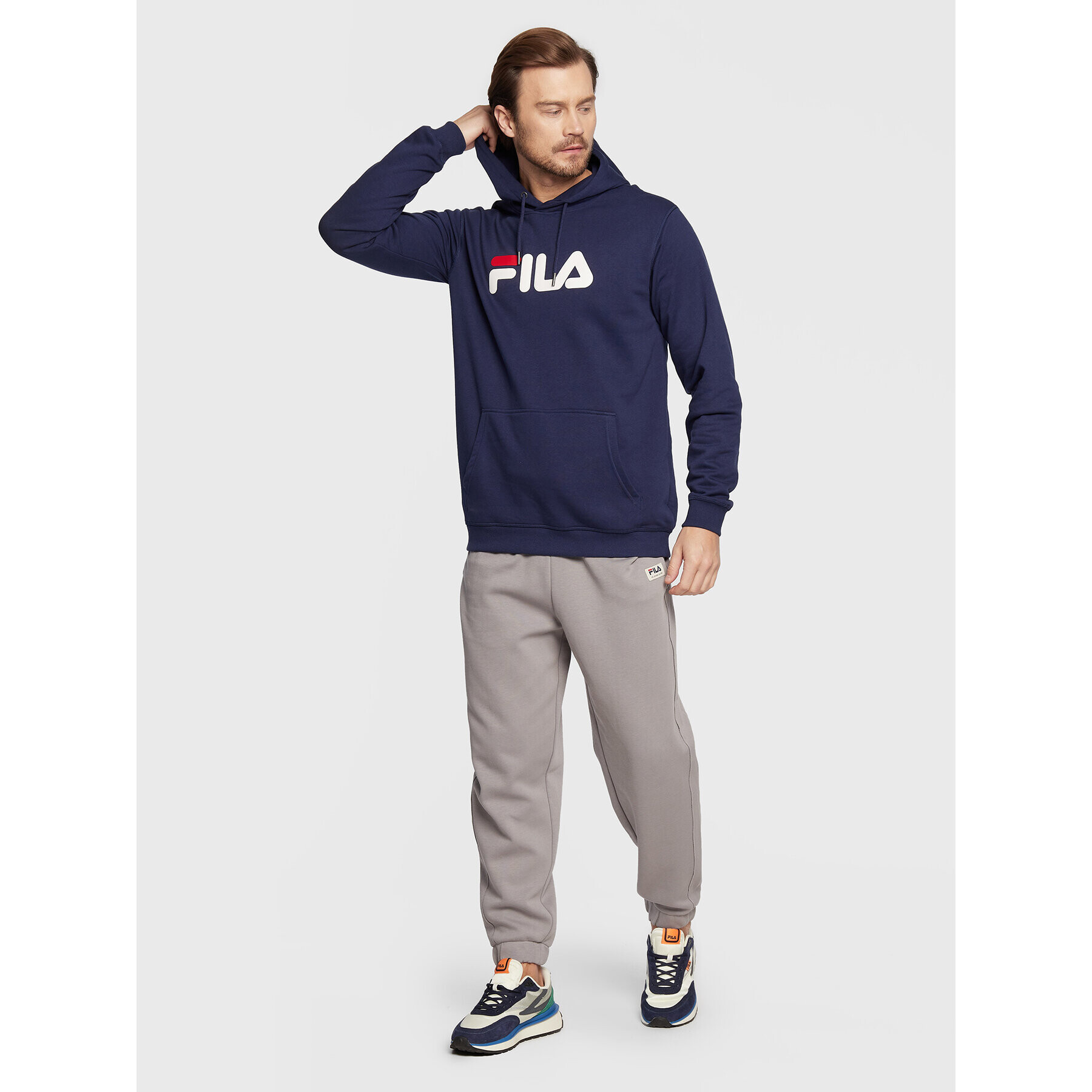 Fila Bluză Barumini Hoody Bleumarin Regular Fit - Pled.ro