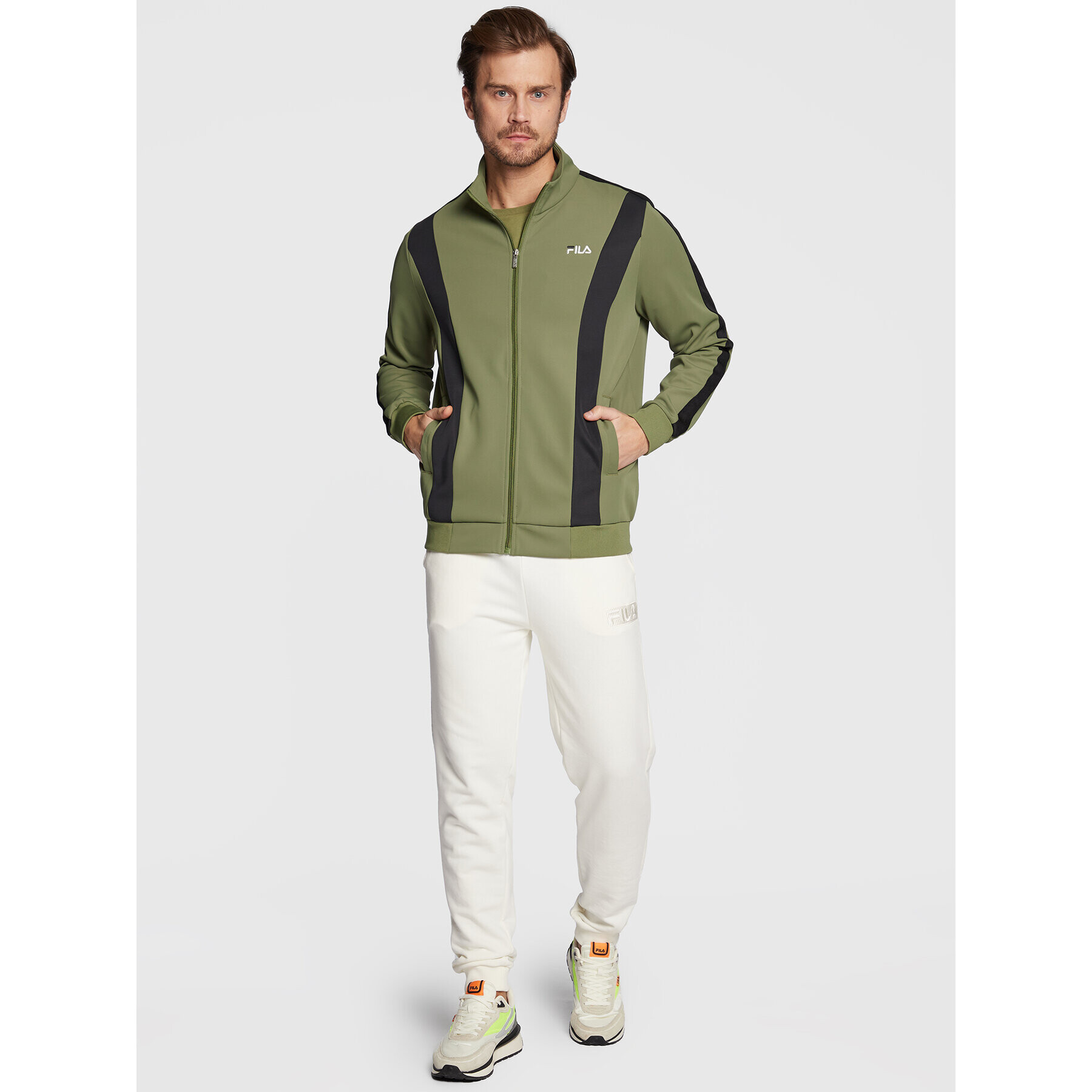 Fila Bluză Bastia FAM0173 Verde Regular Fit - Pled.ro