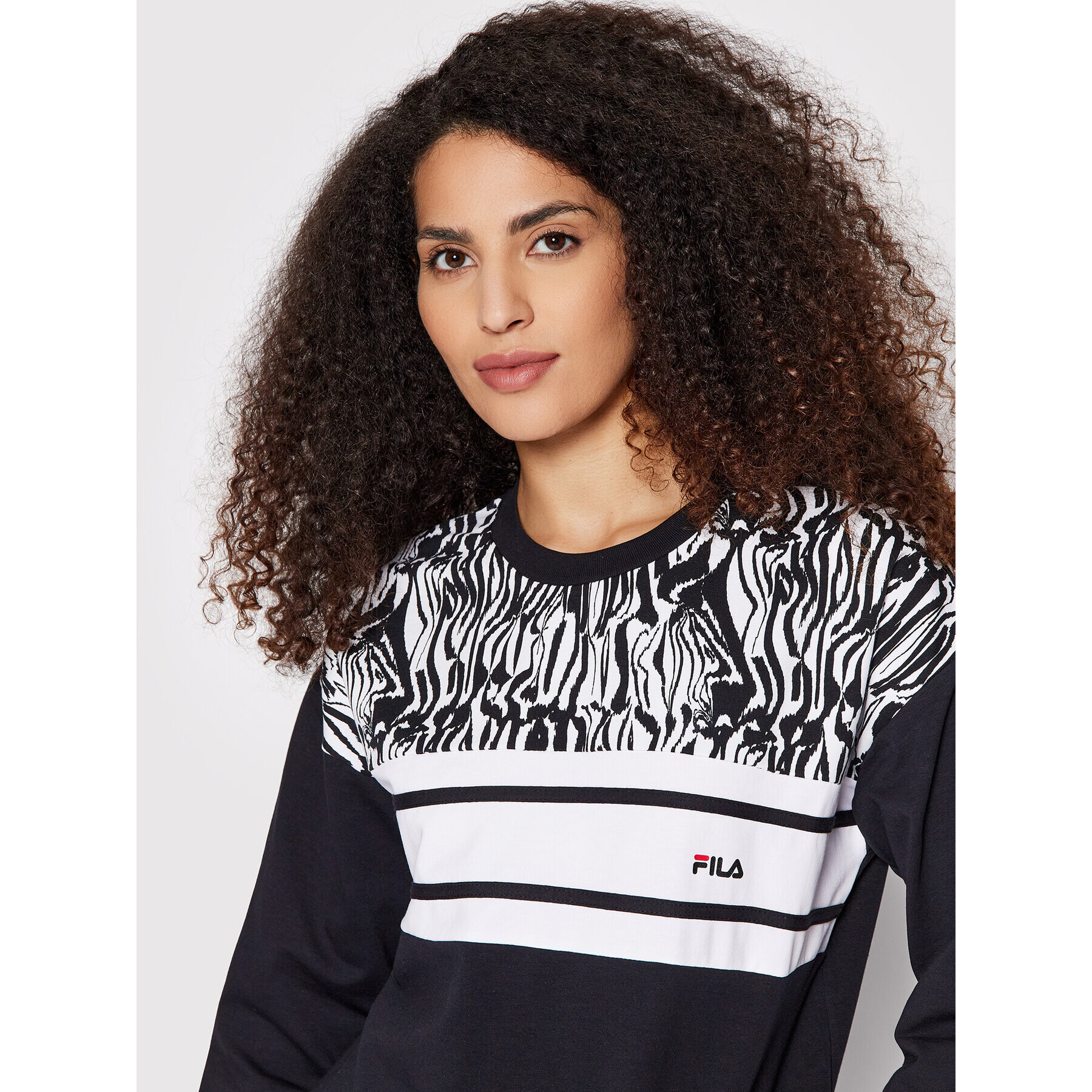 Fila Bluză Bolu FAW0121 Negru Regular Fit - Pled.ro