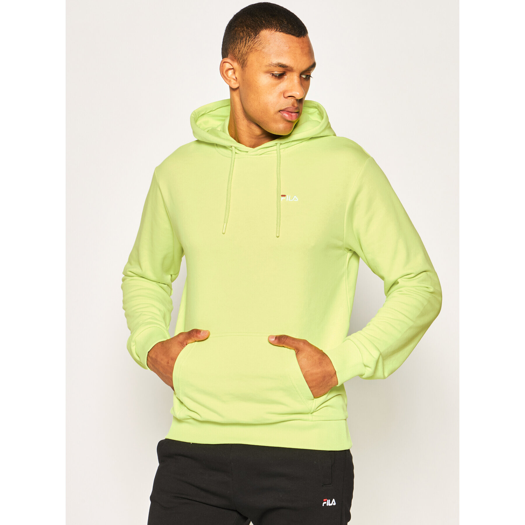 Fila Bluză Edison Hoody 688163 Verde Regular Fit - Pled.ro