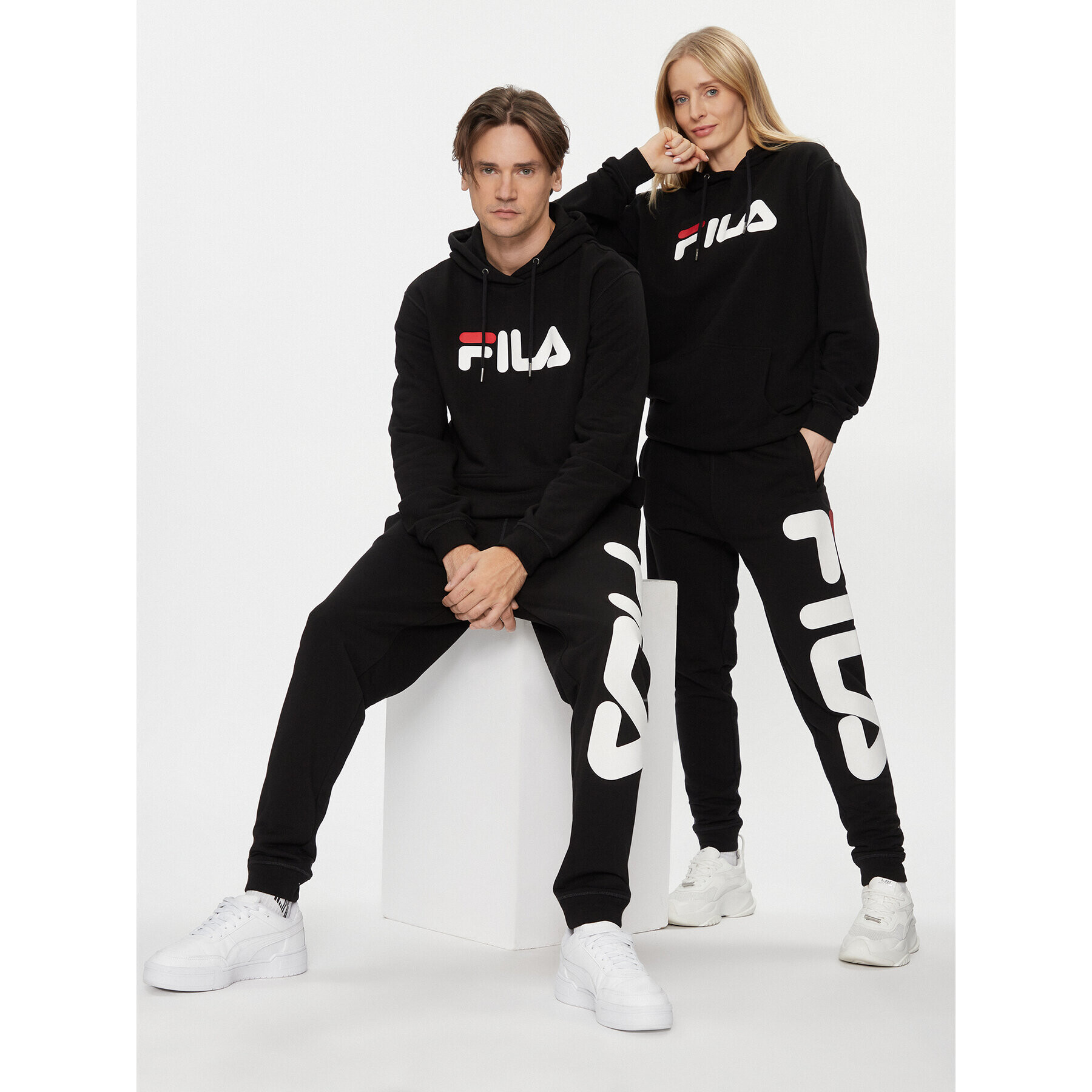 Fila Bluză FAU0068 Negru Regular Fit - Pled.ro