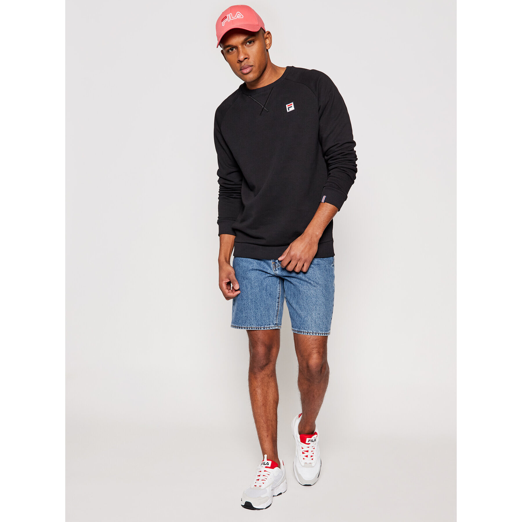 Fila Bluză Heath Raglan 688563 Negru Regular Fit - Pled.ro