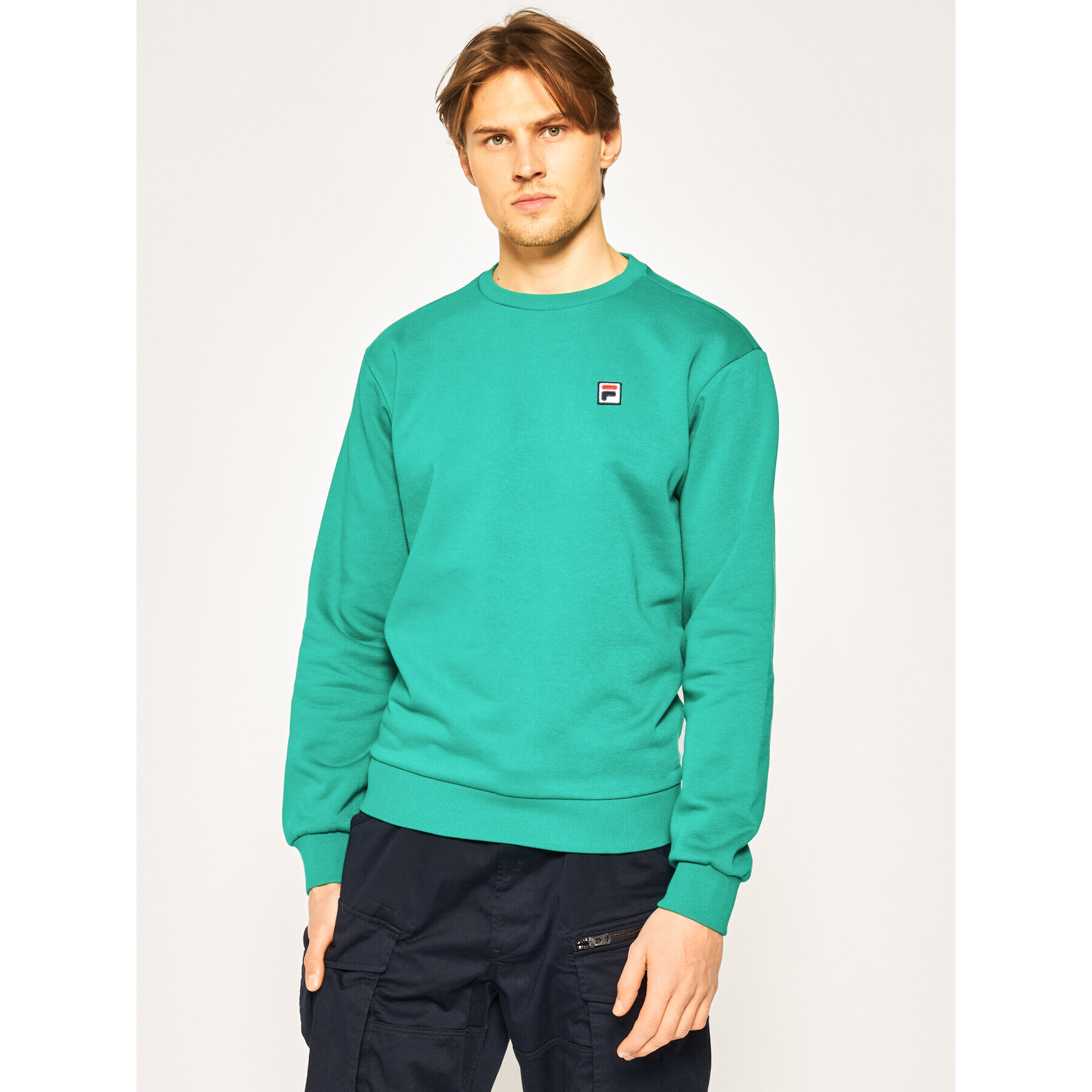 Fila Bluză Hector Crew 687457 Verde Regular Fit - Pled.ro