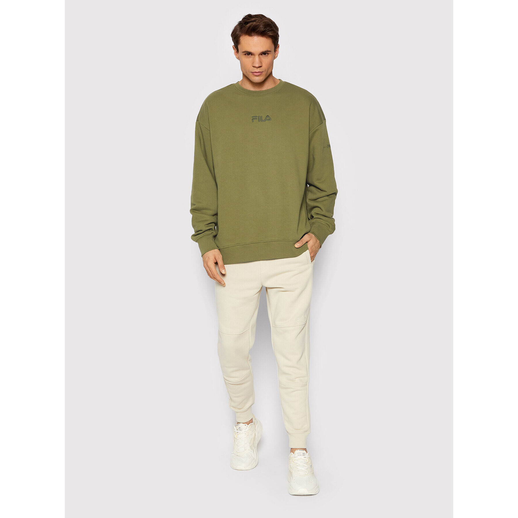 Fila Bluză James 689773 Verde Relaxed Fit - Pled.ro