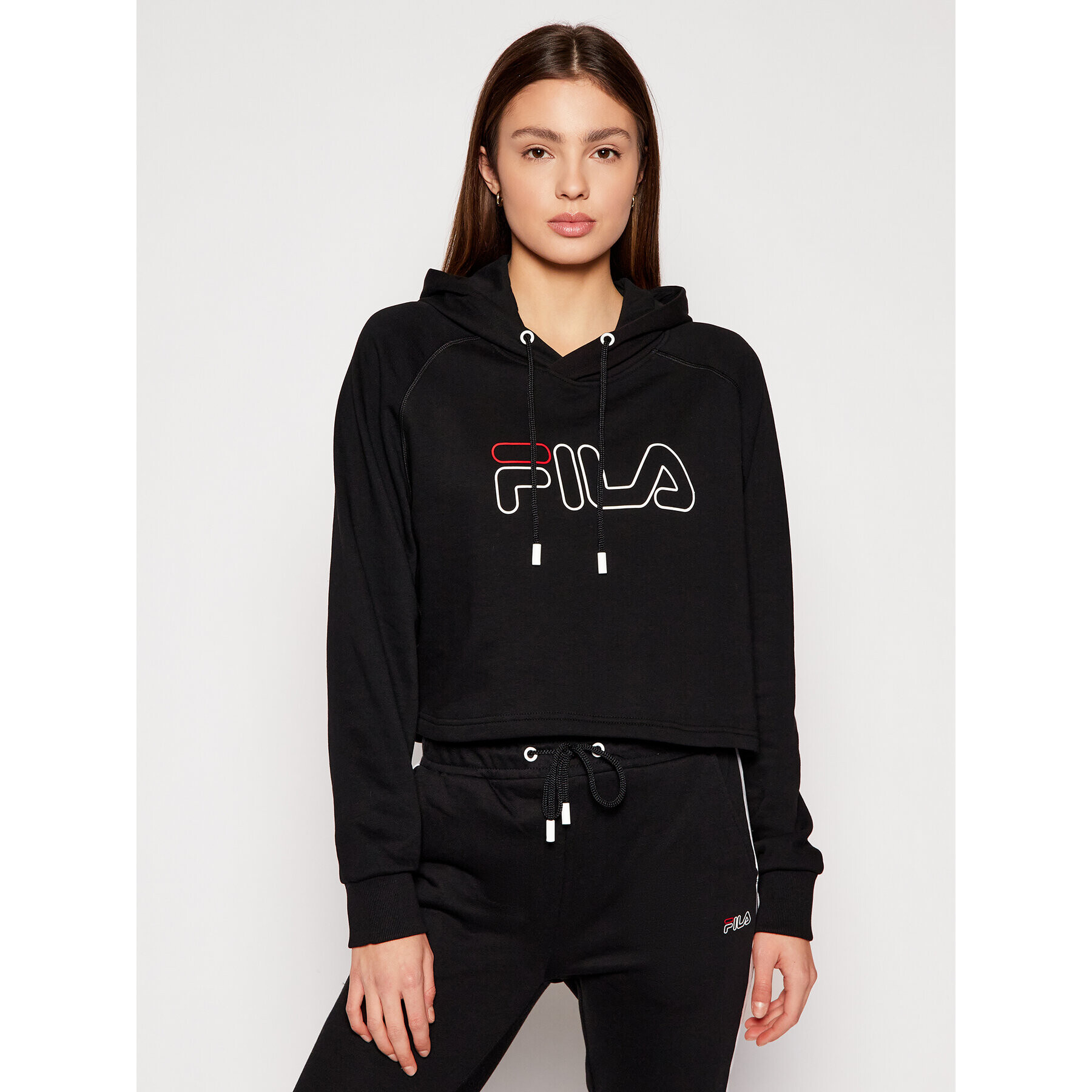 Fila Bluză Jana 683310 Negru Cropped Fit - Pled.ro