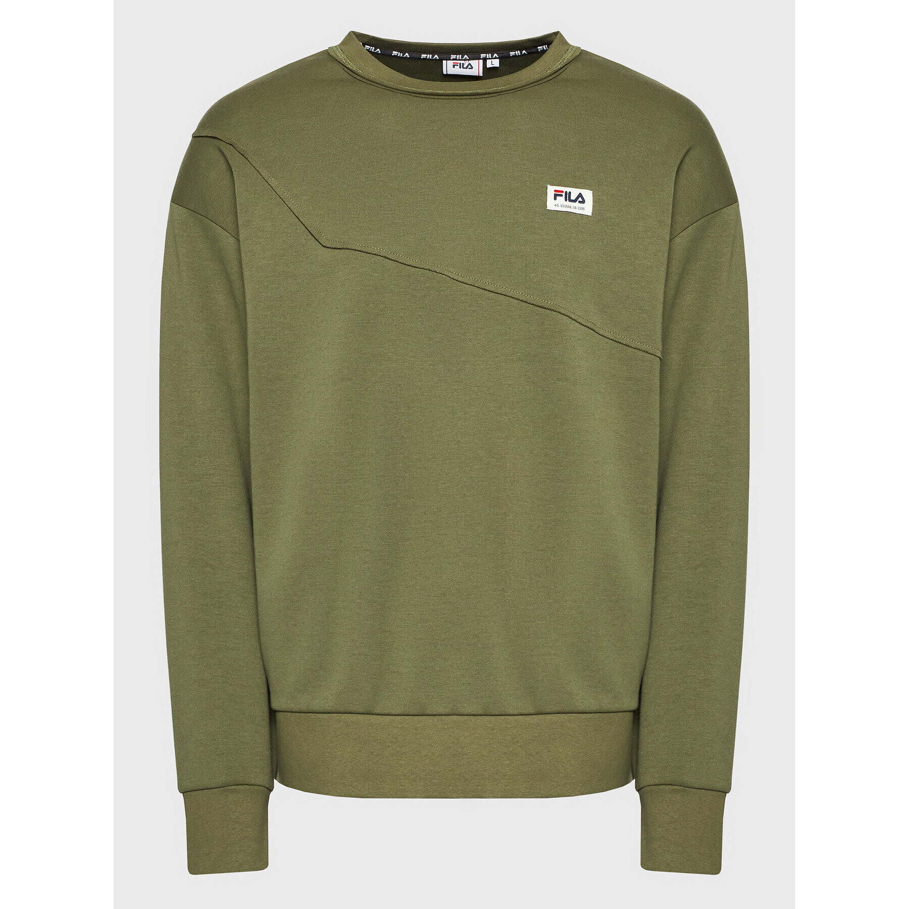 Fila Bluză Tricase FAM0151 Verde Boxy Fit - Pled.ro