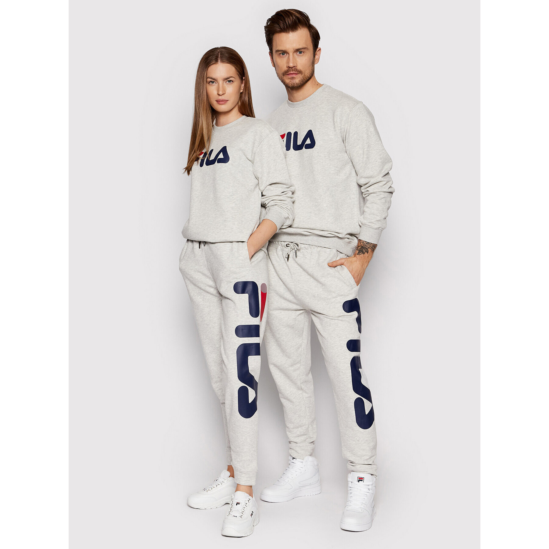 Fila Bluză Unisex Barbian FAU0066 Gri Regular Fit - Pled.ro