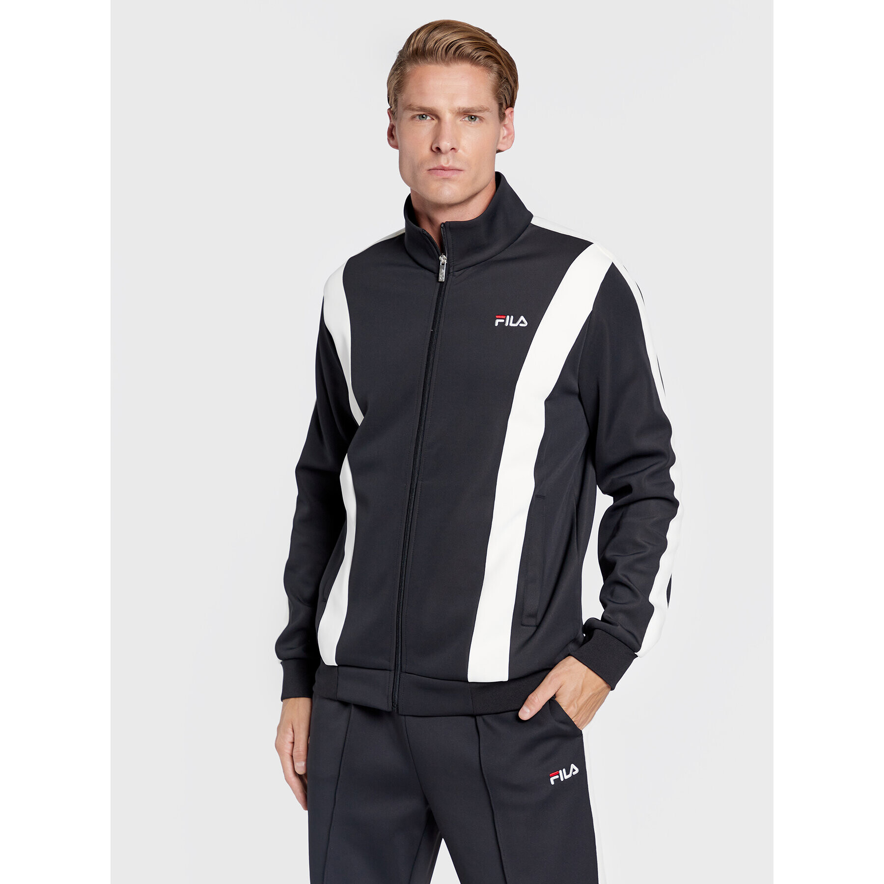 Fila Bluză Bastia FAM0173 Negru Regular Fit - Pled.ro