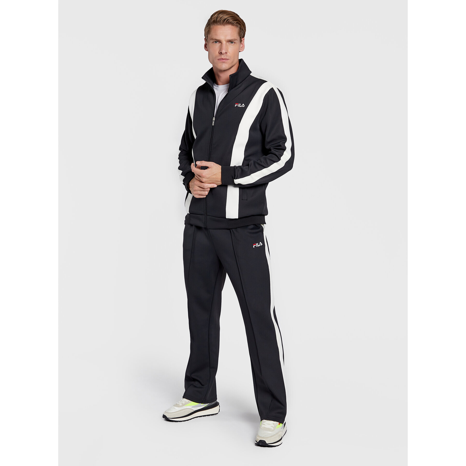 Fila Bluză Bastia FAM0173 Negru Regular Fit - Pled.ro