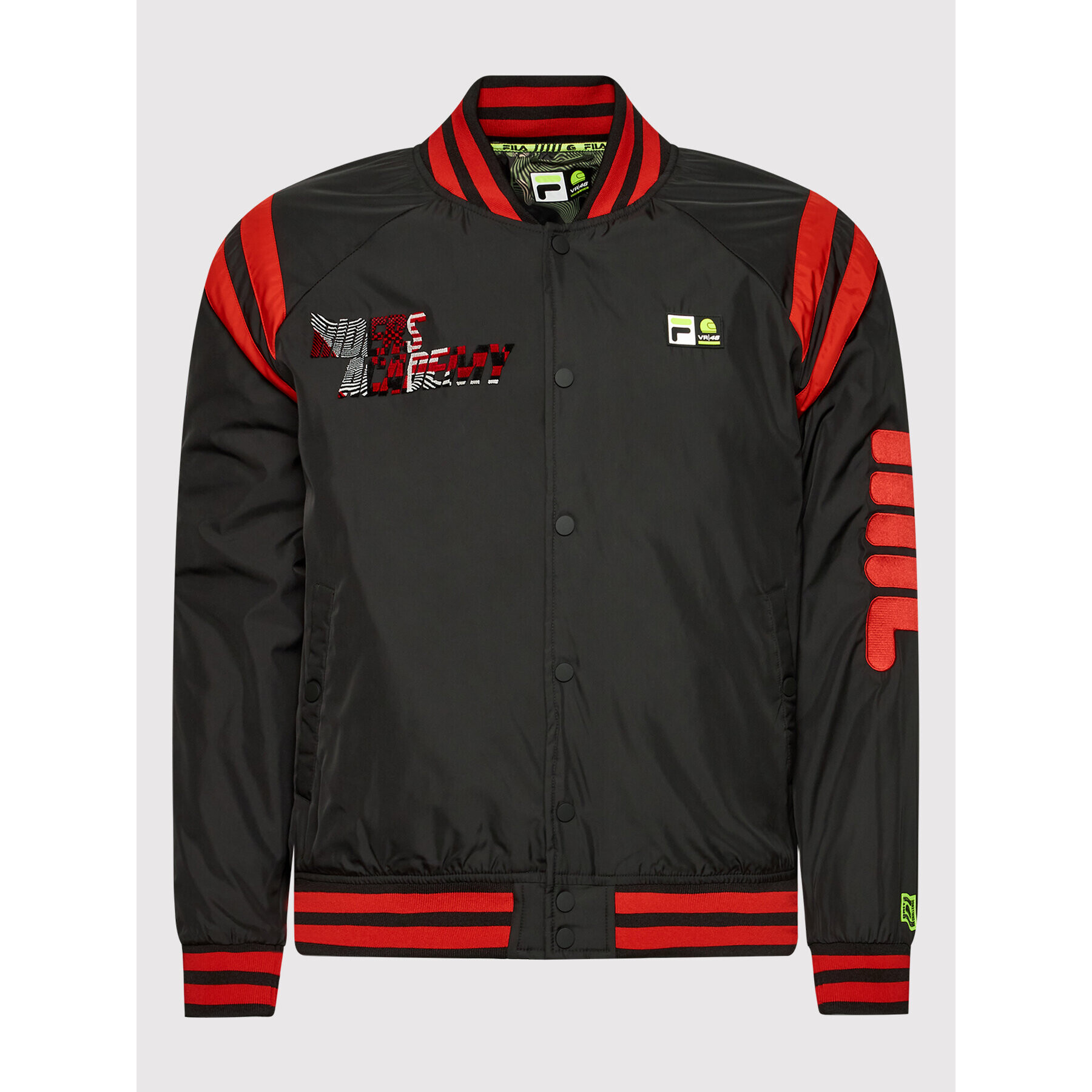 Fila Geacă bomber College FAM0197 Negru Regular Fit - Pled.ro