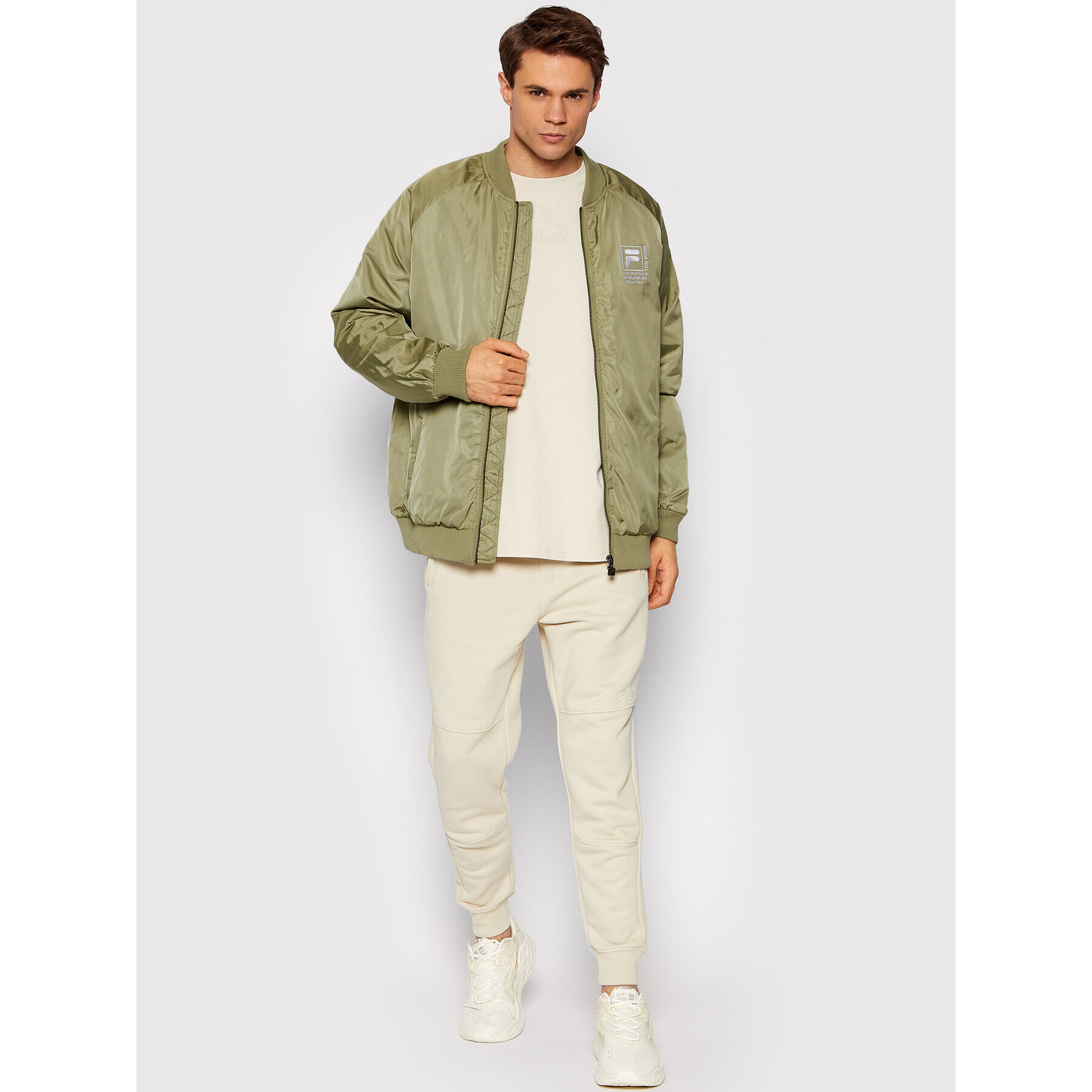 Fila Geacă bomber Raam Light 689345 Verde Regular Fit - Pled.ro