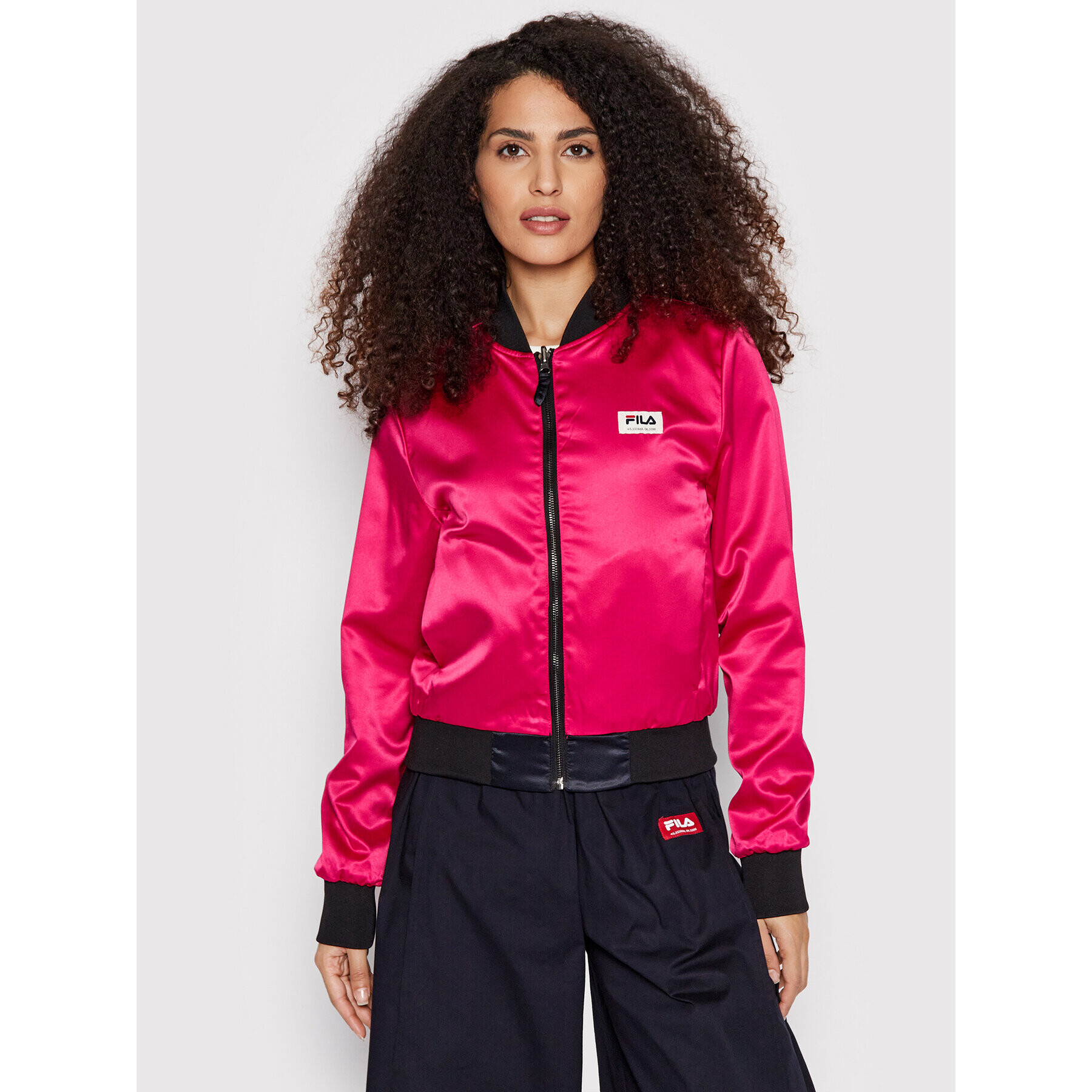 Fila Geacă bomber Tanger FAW0009 Negru Regular Fit - Pled.ro