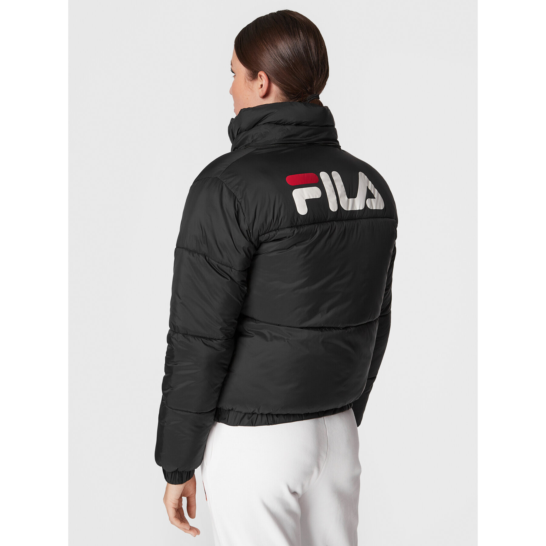 Fila Geacă din puf Bender FAW0259 Negru Regular Fit - Pled.ro