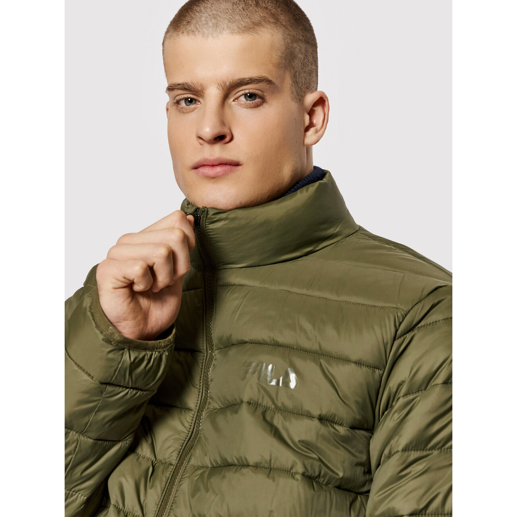 Fila Geacă din puf Carlos 689385 Verde Regular Fit - Pled.ro