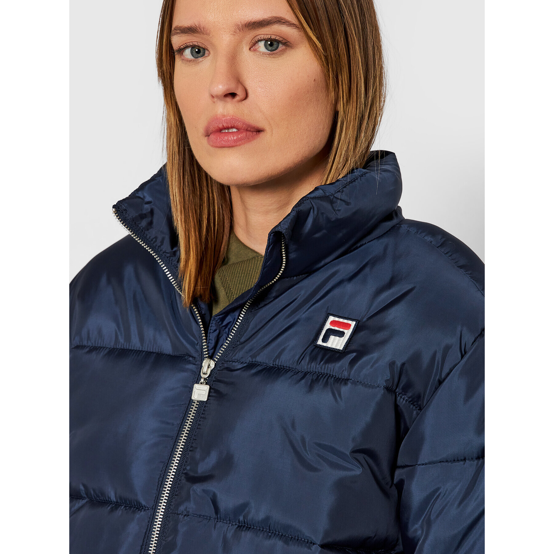 Fila Geacă din puf Chaylse 688973 Bleumarin Regular Fit - Pled.ro