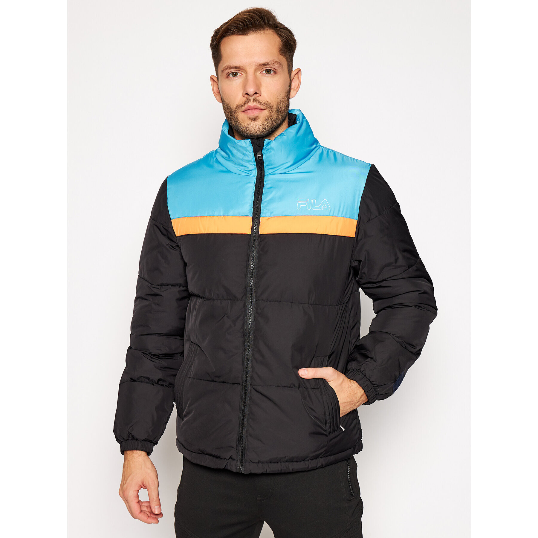 Fila Geacă din puf Landolf 683201 Colorat Regular Fit - Pled.ro