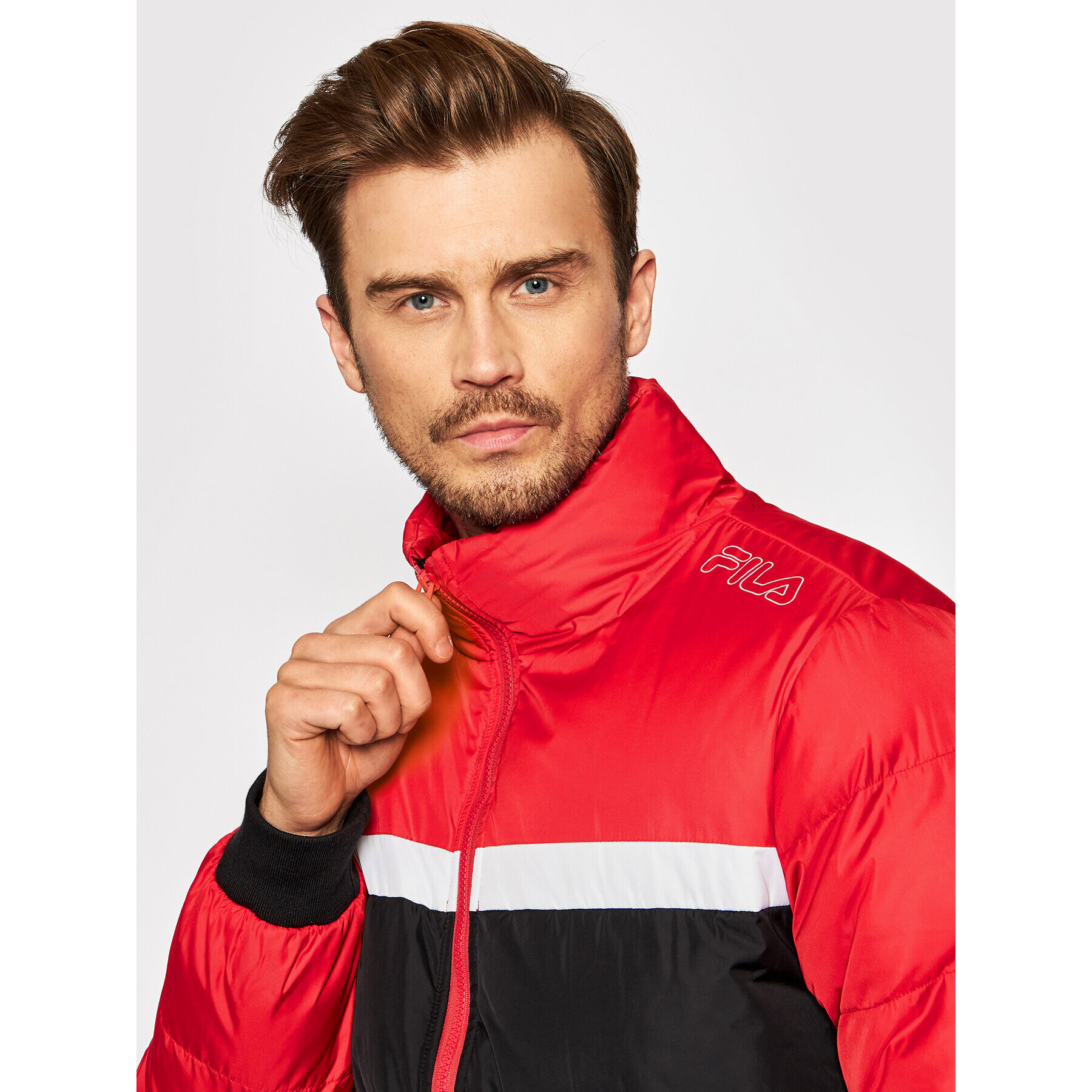 Fila Geacă din puf Oliver 683485 Roșu Regular Fit - Pled.ro