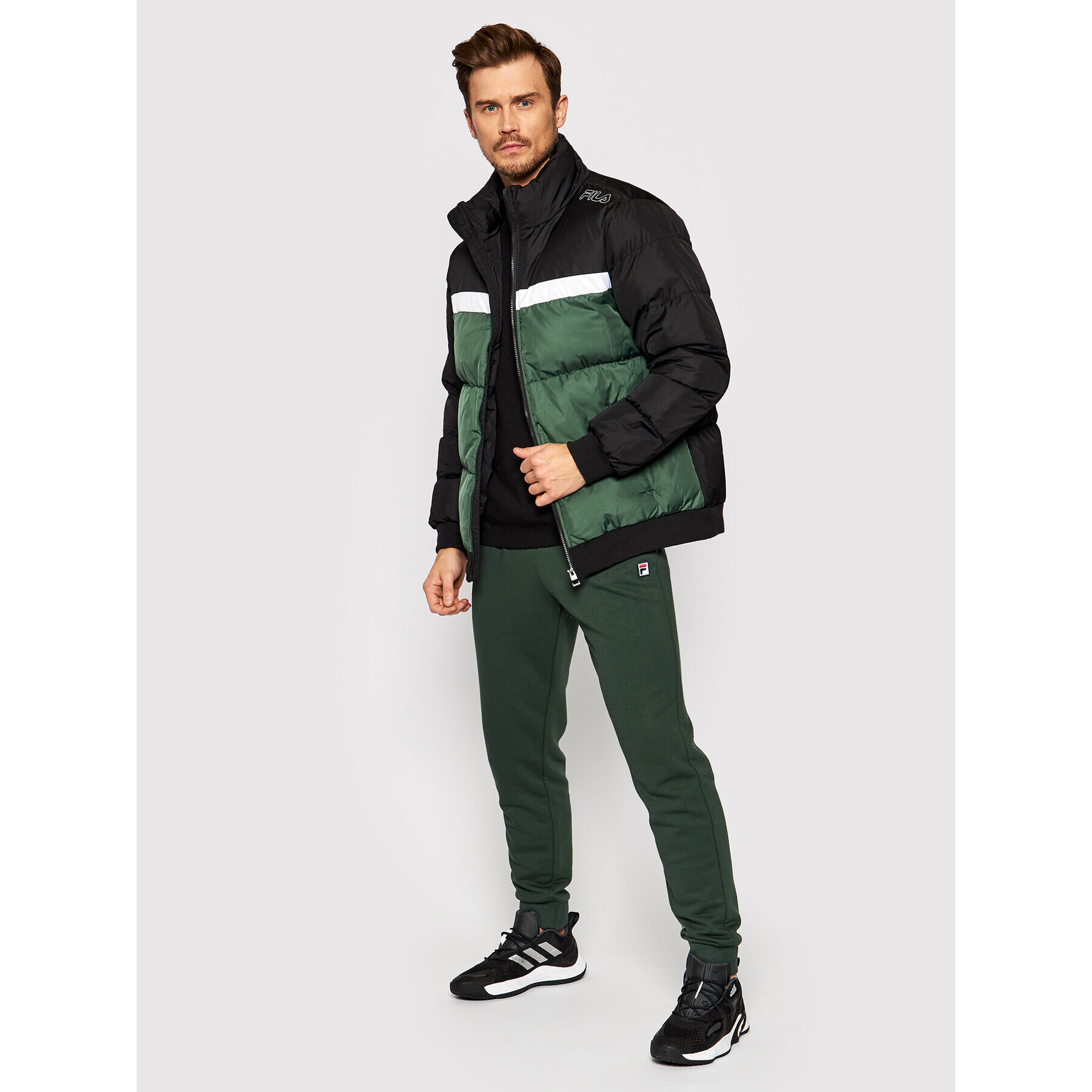 Fila Geacă din puf Oliver 683485 Verde Regular Fit - Pled.ro