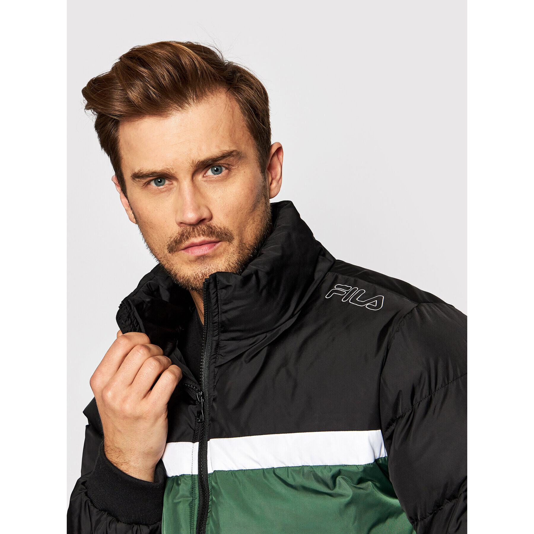 Fila Geacă din puf Oliver 683485 Verde Regular Fit - Pled.ro