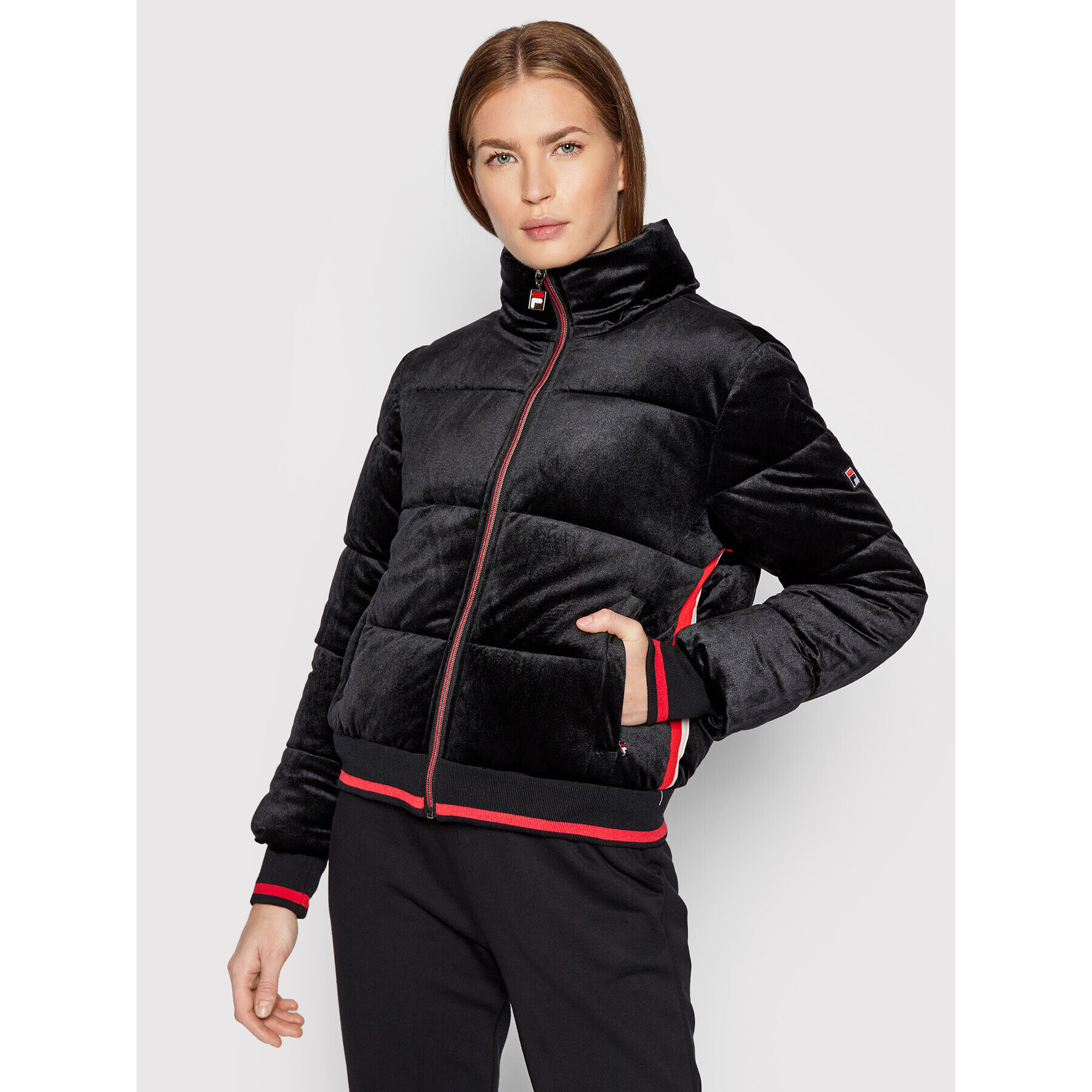 Fila Geacă din puf Tavi 689162 Negru Regular Fit - Pled.ro