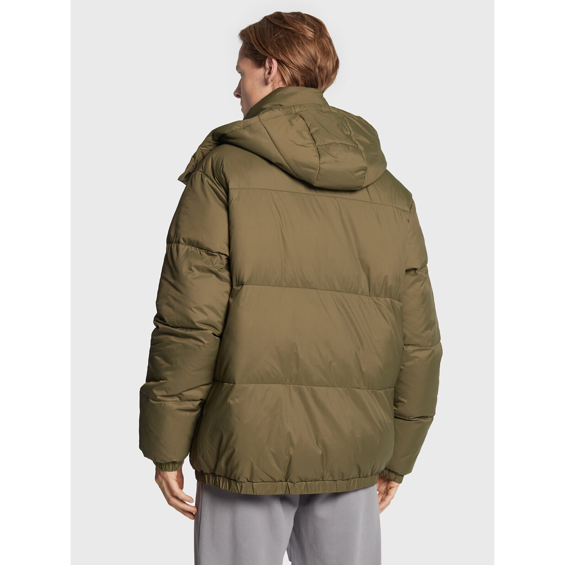 Fila Geacă din puf Tirebolu FAM0143 Verde Oversize - Pled.ro