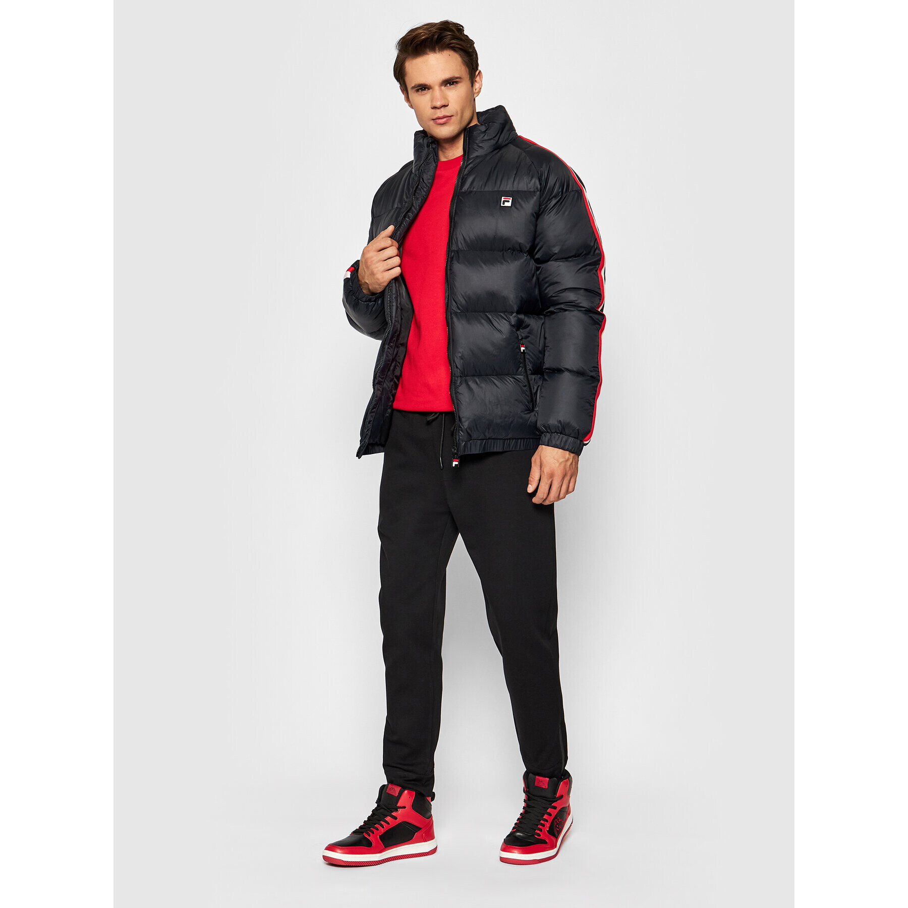 Fila Geacă din puf Tove 689177 Negru Regular Fit - Pled.ro