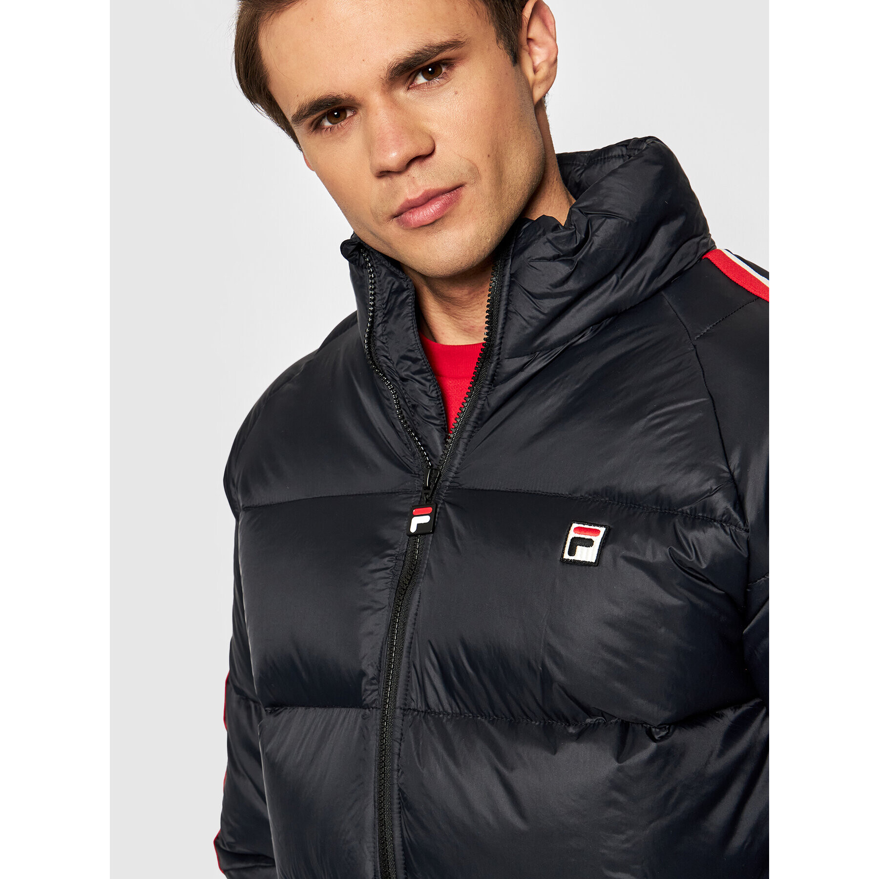 Fila Geacă din puf Tove 689177 Negru Regular Fit - Pled.ro