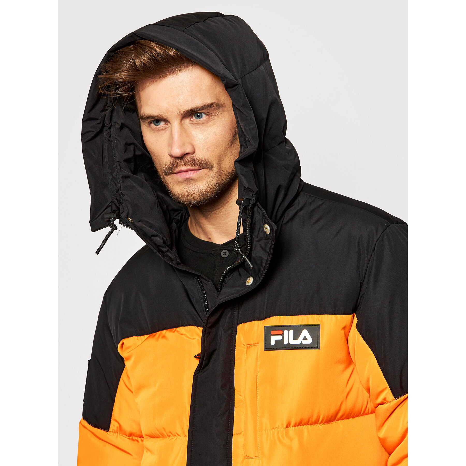 Fila Geacă din puf Yves 688951 Portocaliu Regular Fit - Pled.ro