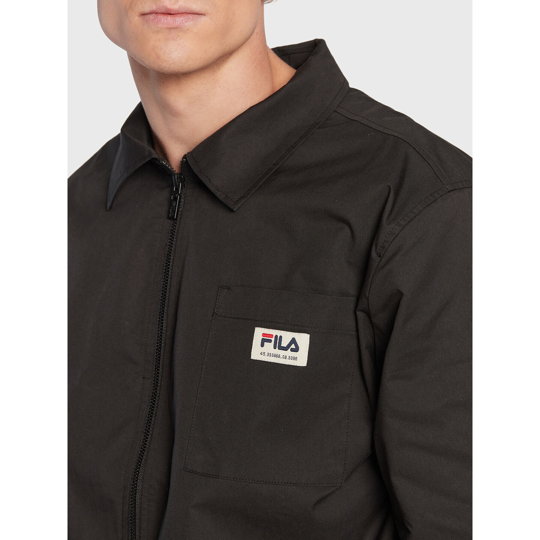 Fila Geacă Termoli FAM0148 Negru Regular Fit - Pled.ro