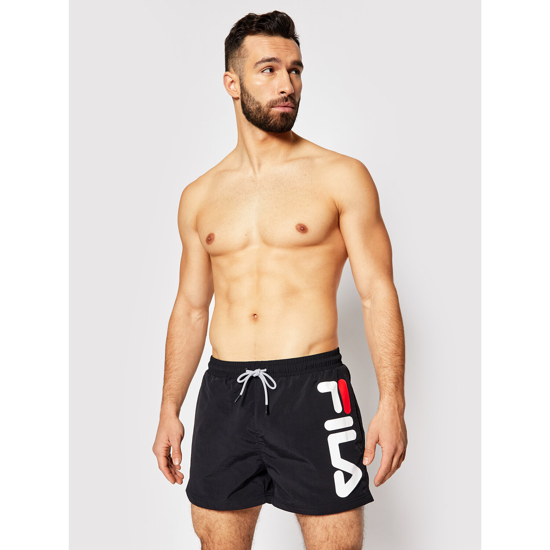 Fila Pantaloni scurți pentru înot Michi 688922 Negru Regular Fit - Pled.ro