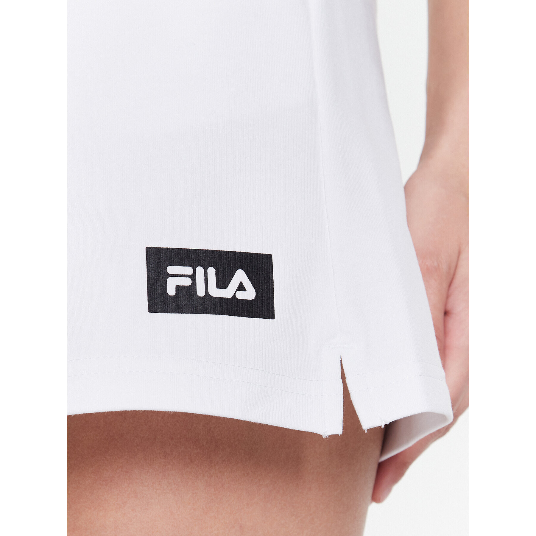 Fila Pantaloni scurți sport Banaz FAW0138 Alb Regular Fit - Pled.ro