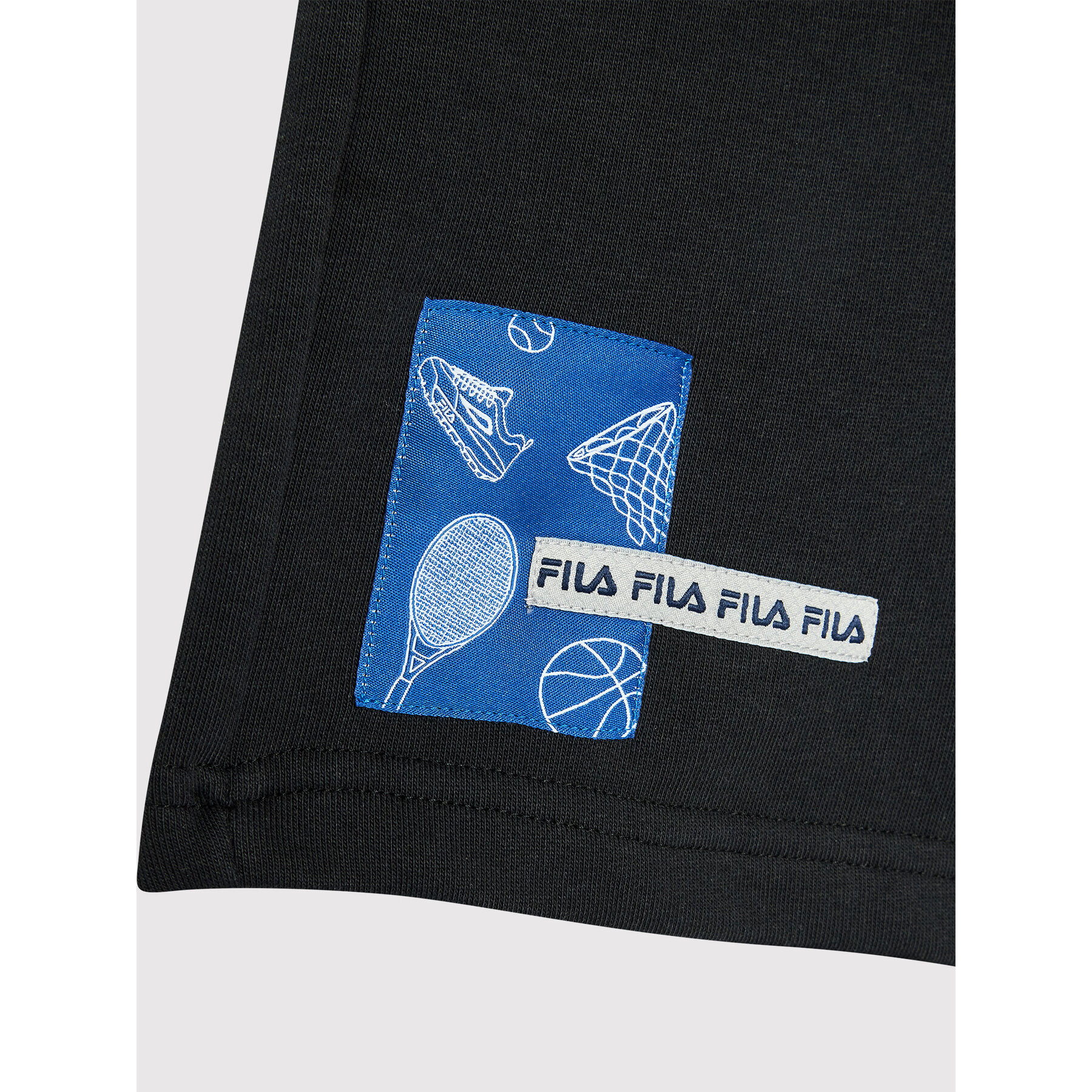 Fila Pantaloni scurți sport Twedt FAT0041 Negru Regular Fit - Pled.ro