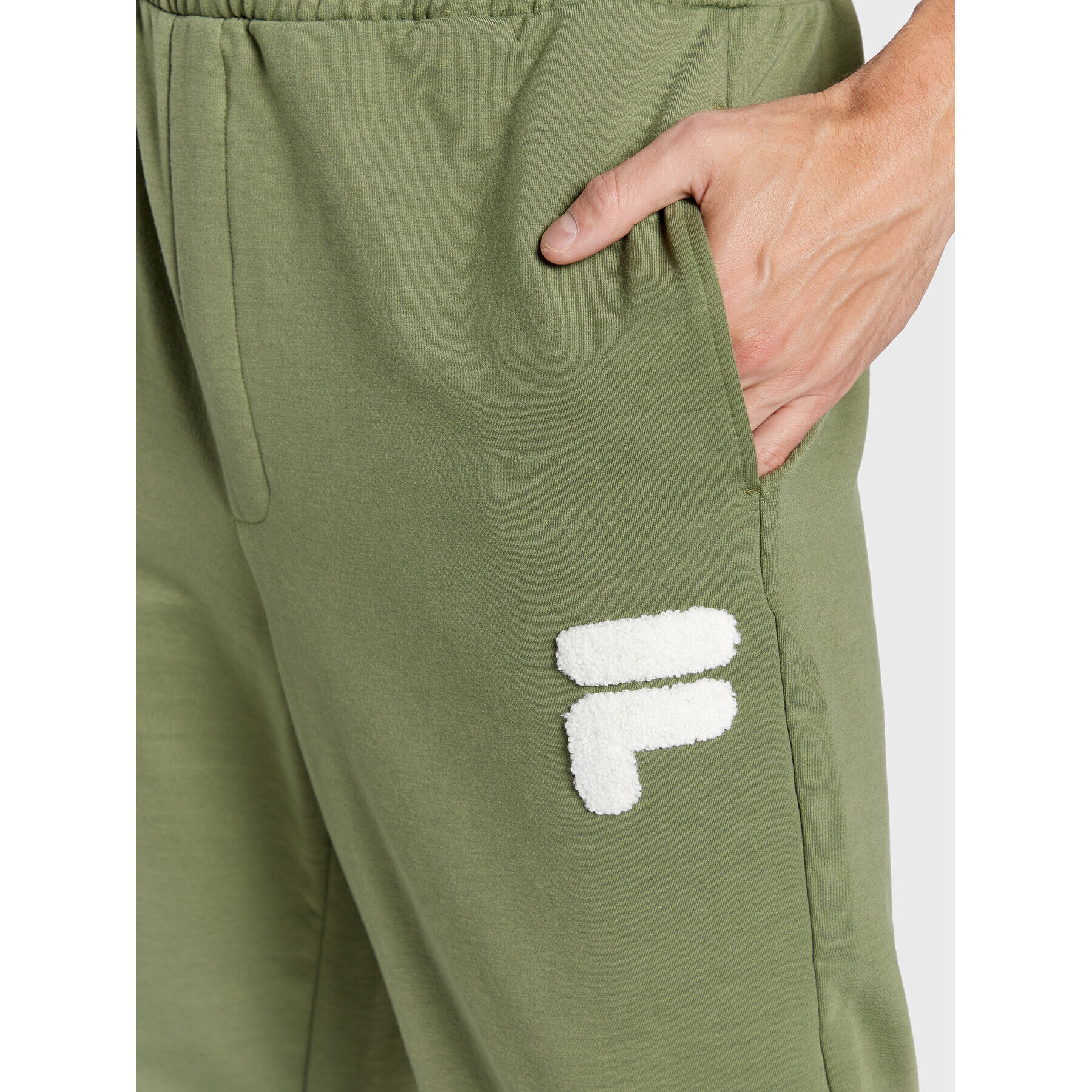 Fila Pantaloni trening Chiasso Dropped Crotch FAM0138 Verde Regular Fit - Pled.ro