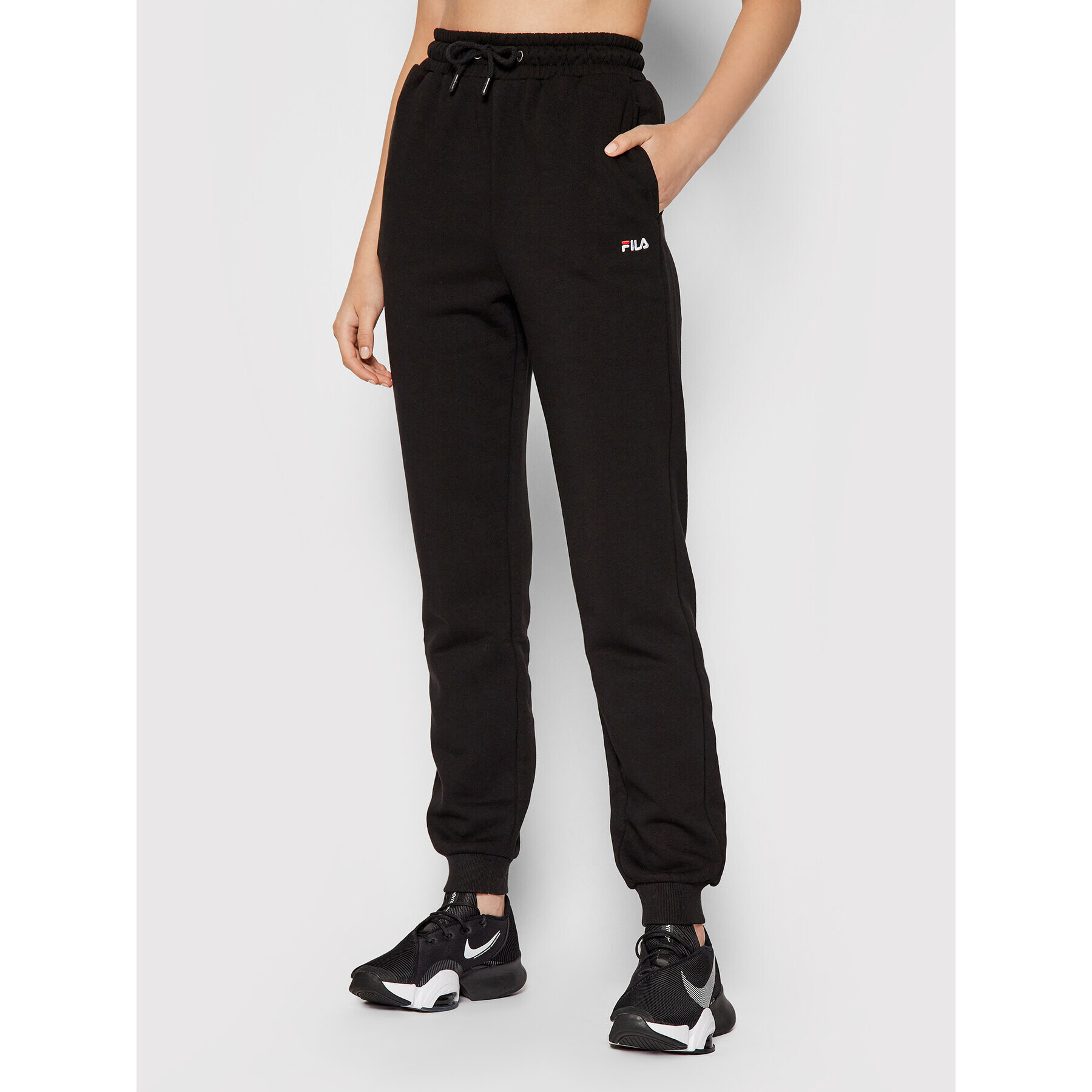 Fila Pantaloni trening Edena 688930 Negru Regular Fit - Pled.ro