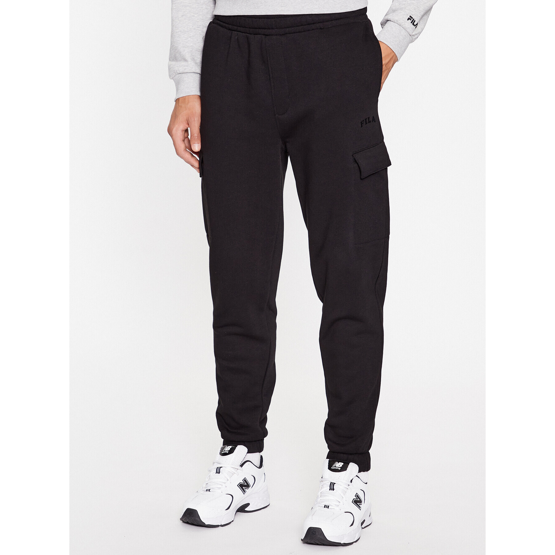 Fila Pantaloni trening FAM0548 Negru Regular Fit - Pled.ro