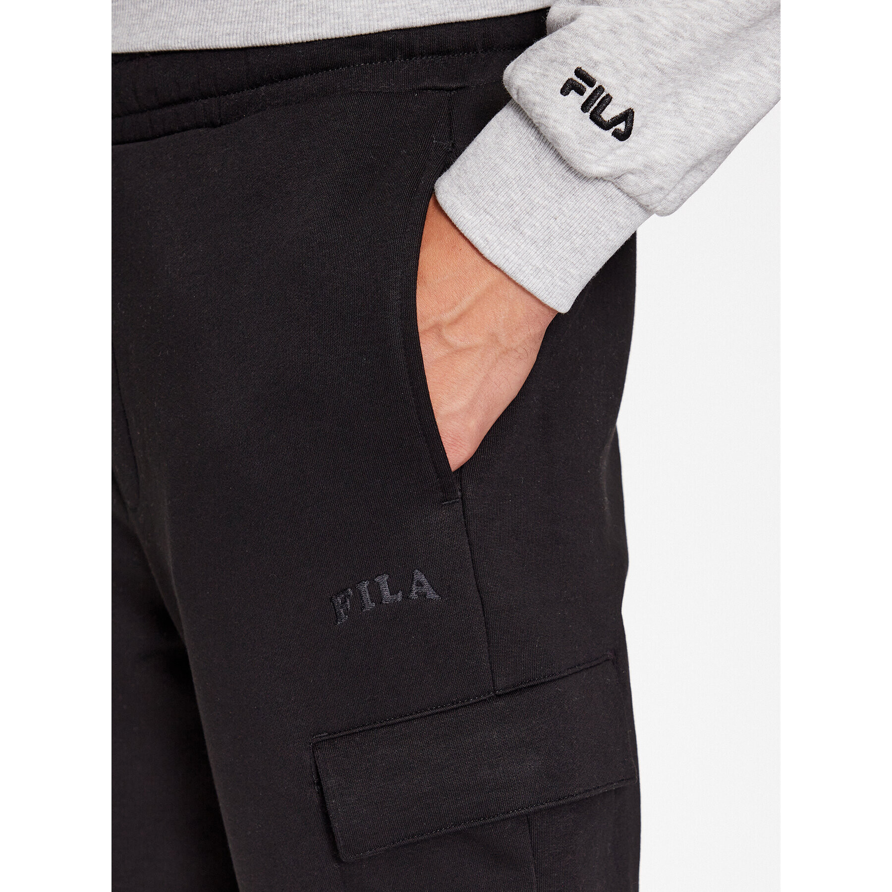 Fila Pantaloni trening FAM0548 Negru Regular Fit - Pled.ro