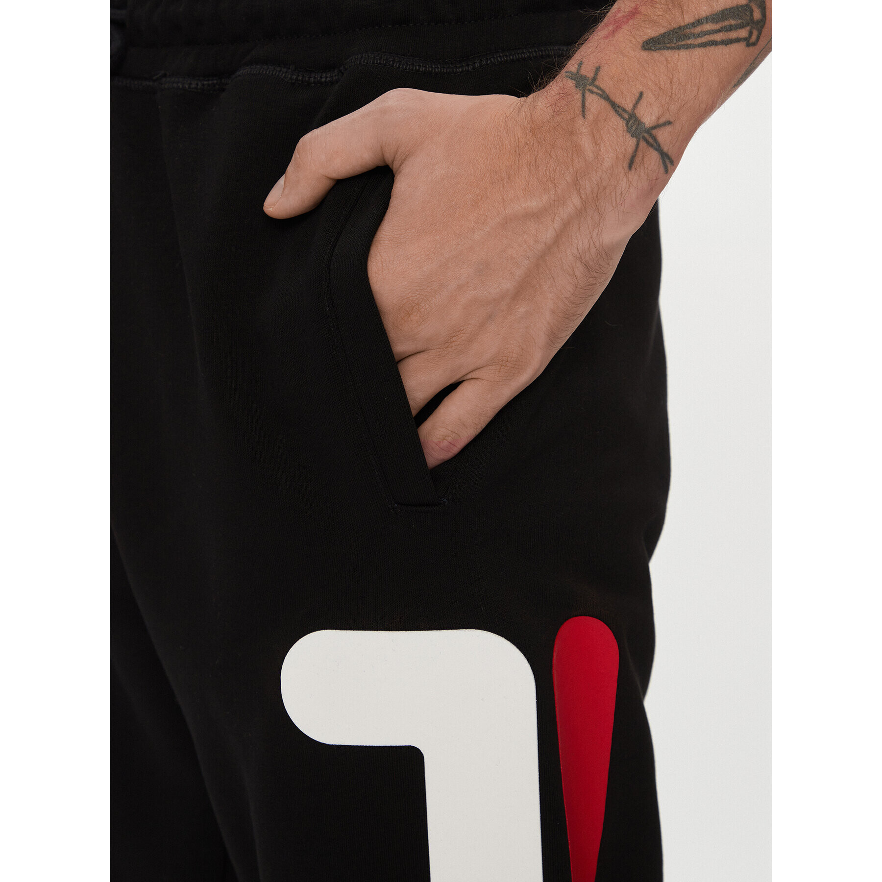 Fila Pantaloni trening FAU0069 Negru Regular Fit - Pled.ro