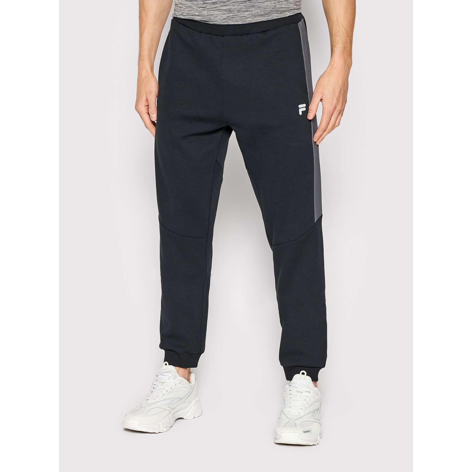 Fila Pantaloni trening Rosenheim FAM0060 Negru Slim Fit - Pled.ro