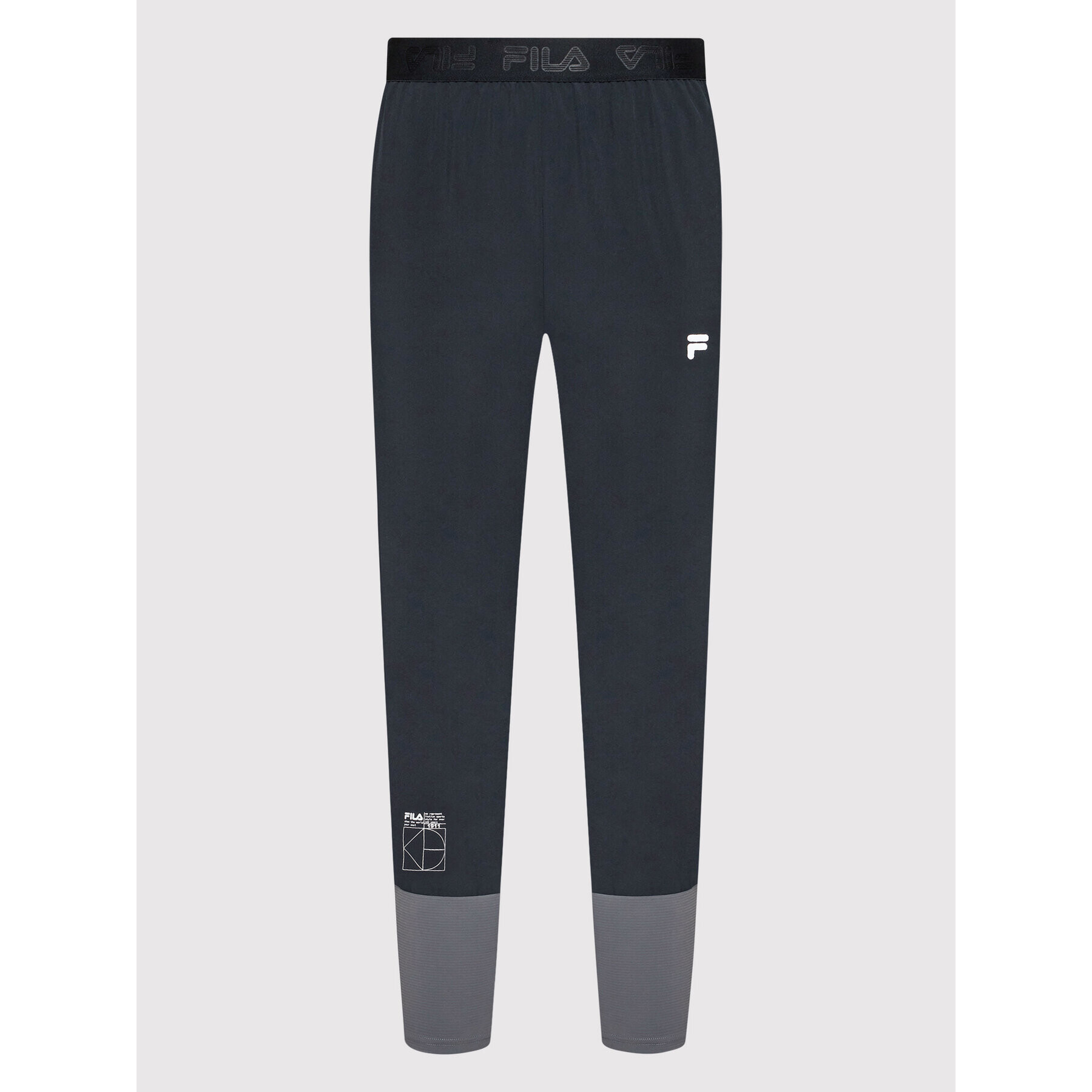 Fila Pantaloni trening Rossano FAM0066 Negru Regular Fit - Pled.ro