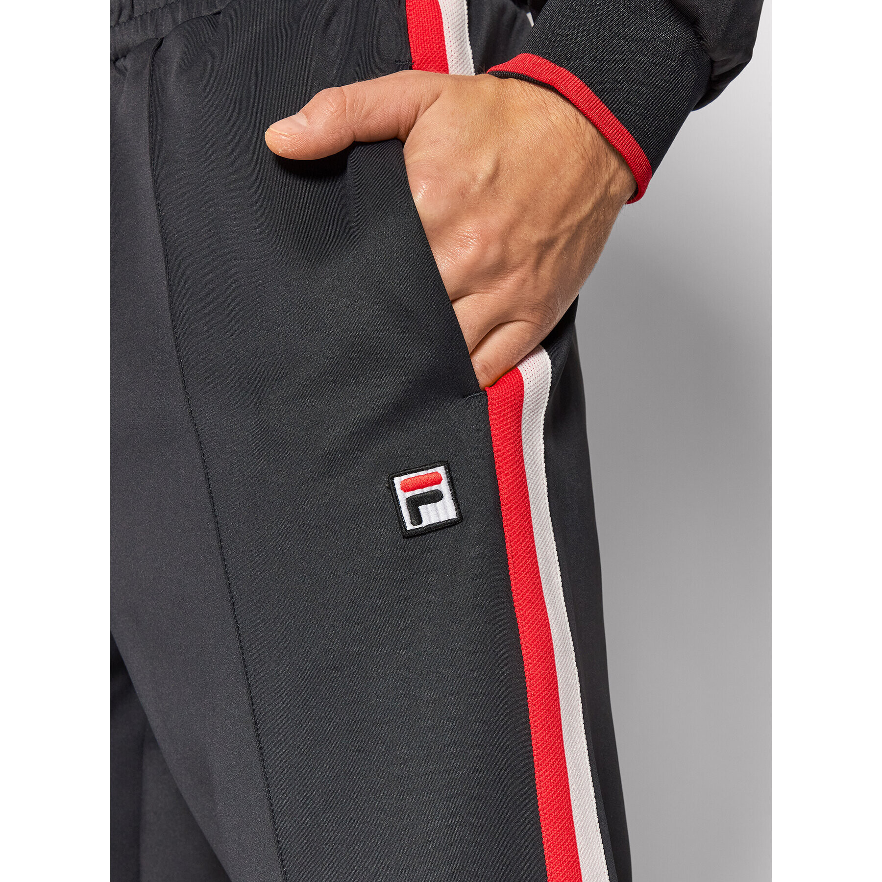 Fila Pantaloni trening Tauri 689170 Negru Regular Fit - Pled.ro