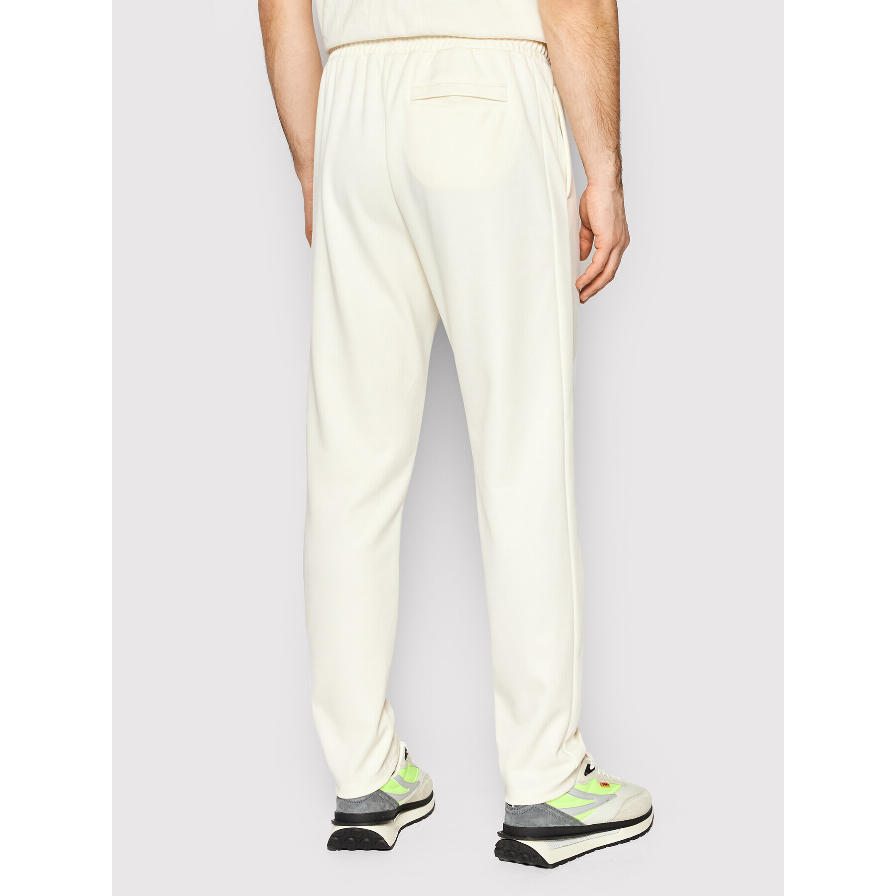 Fila Pantaloni trening Treviso FAM0019 Bej Tapered Fit - Pled.ro