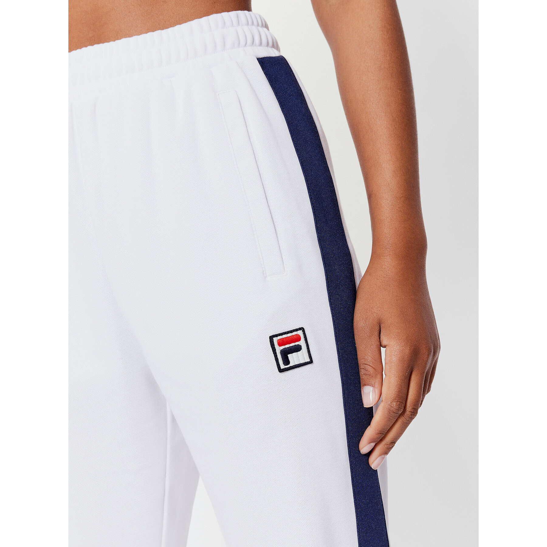 Fila Pantaloni trening Zadar FAW0154 Alb Regular Fit - Pled.ro