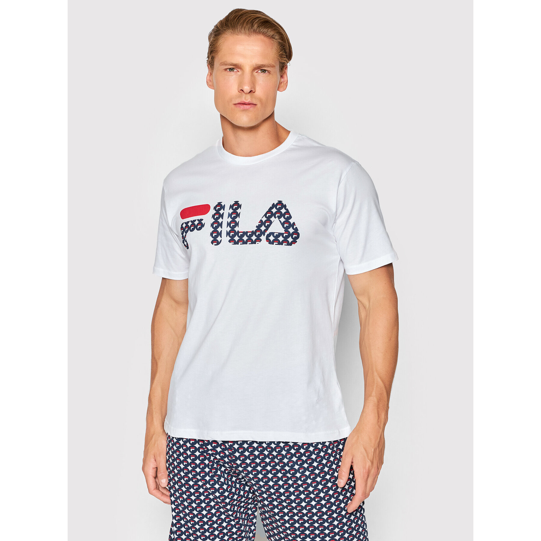 Fila Pijama FPS1098 Alb Regular Fit - Pled.ro