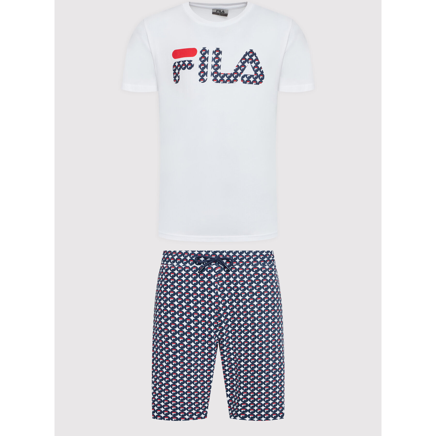 Fila Pijama FPS1098 Alb Regular Fit - Pled.ro