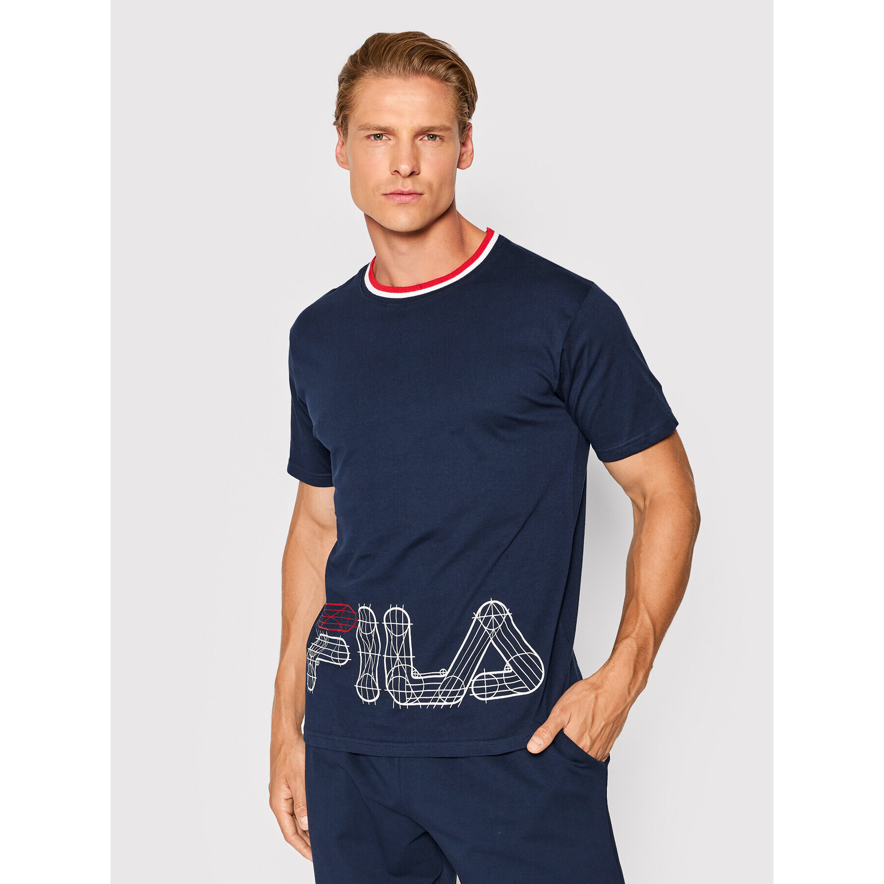 Fila Pijama FPS1100 Bleumarin Regular Fit - Pled.ro