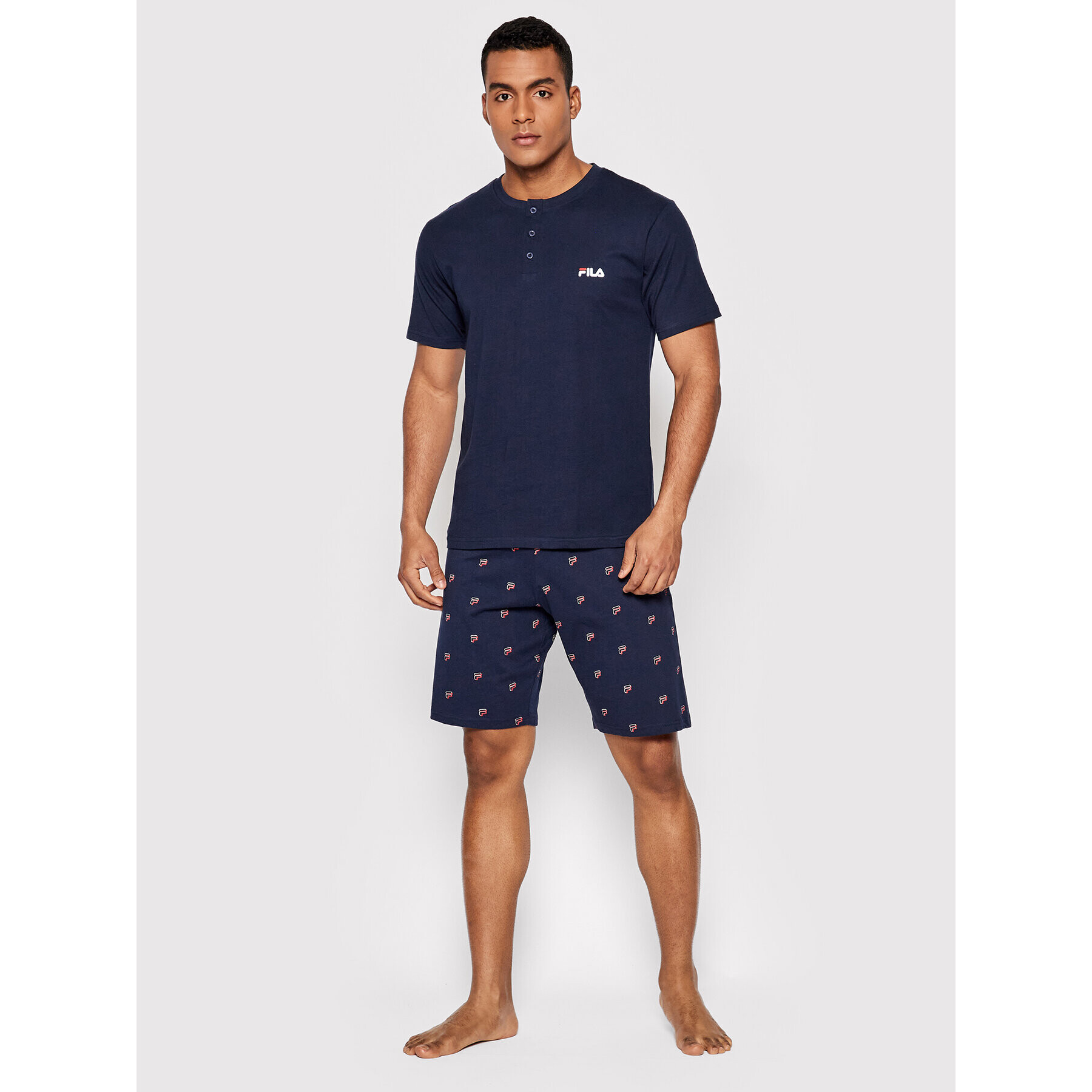 Fila Pijama Uomo FPS1095 Bleumarin Regular Fit - Pled.ro