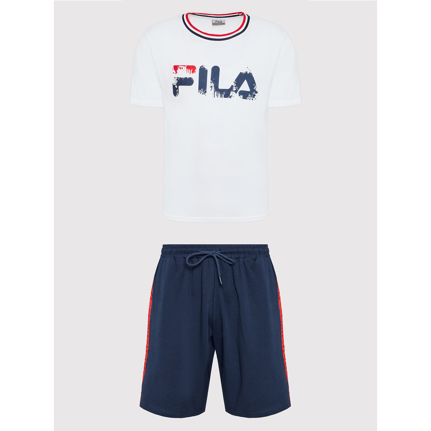 Fila Pijama Uomo FPS1096 Alb Regular Fit - Pled.ro